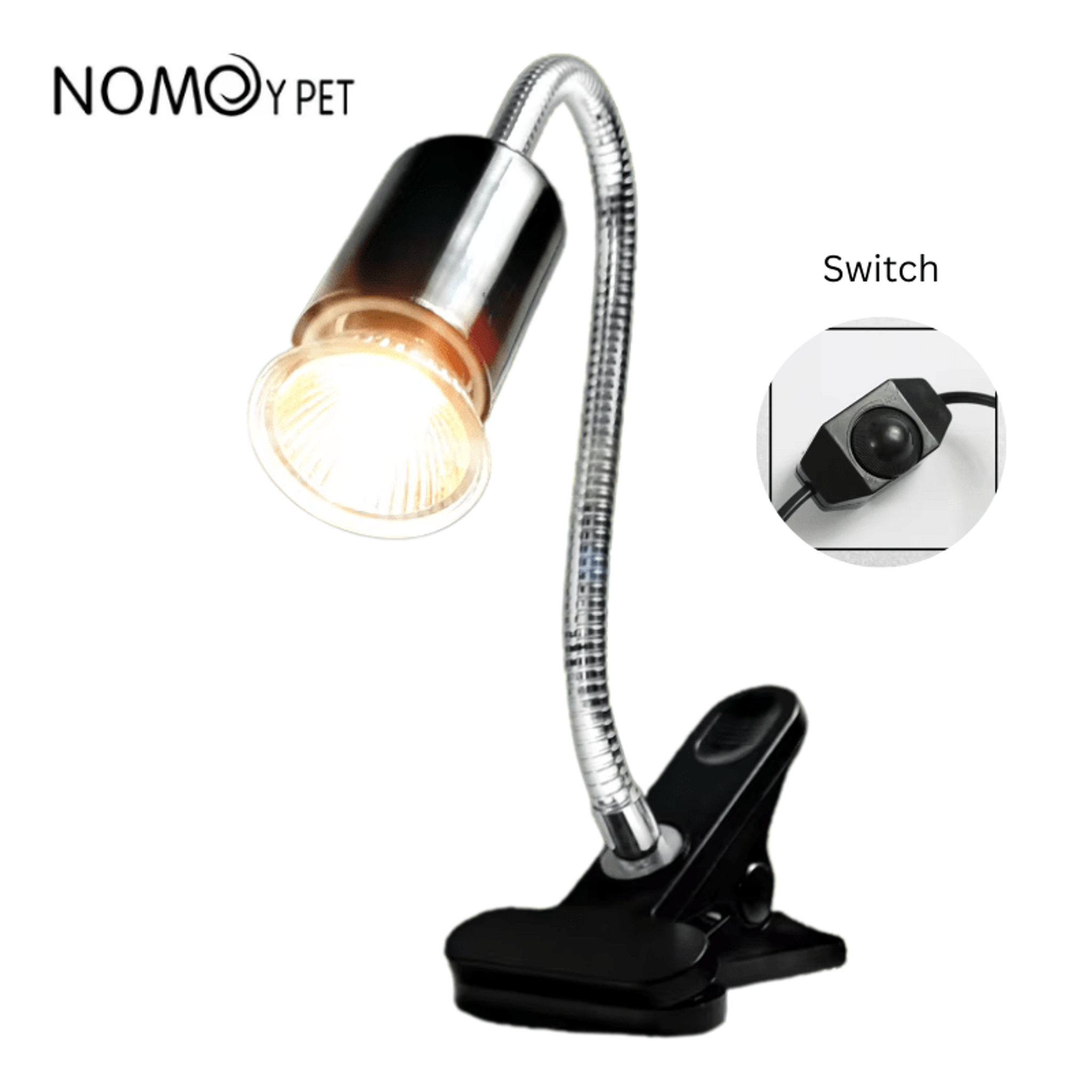 NOMOYPET NJ-10 Reptile Clamp Lamp (adjustable) - light bulb not included