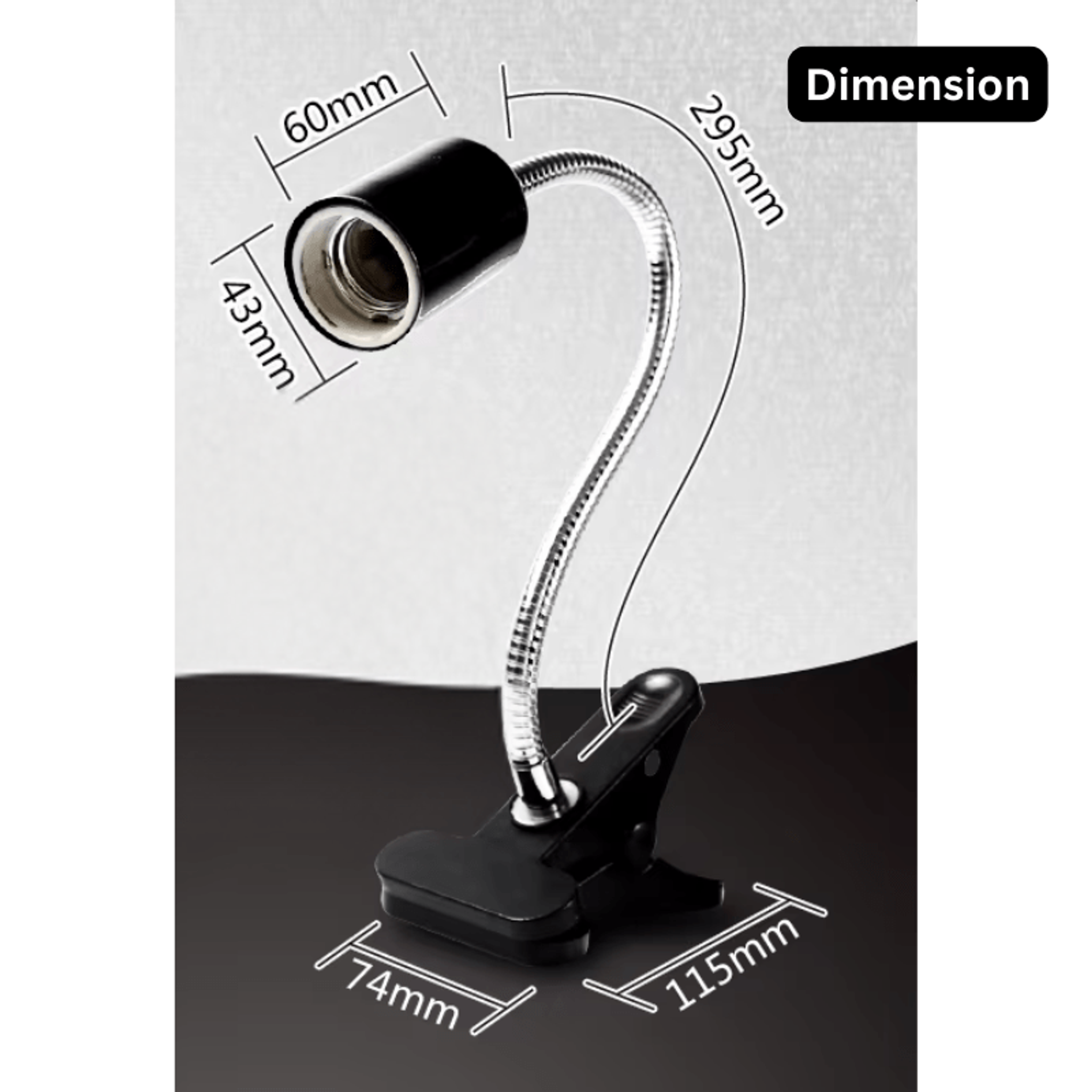 NOMOYPET NJ-10 Reptile Clamp Lamp (adjustable) - light bulb not included