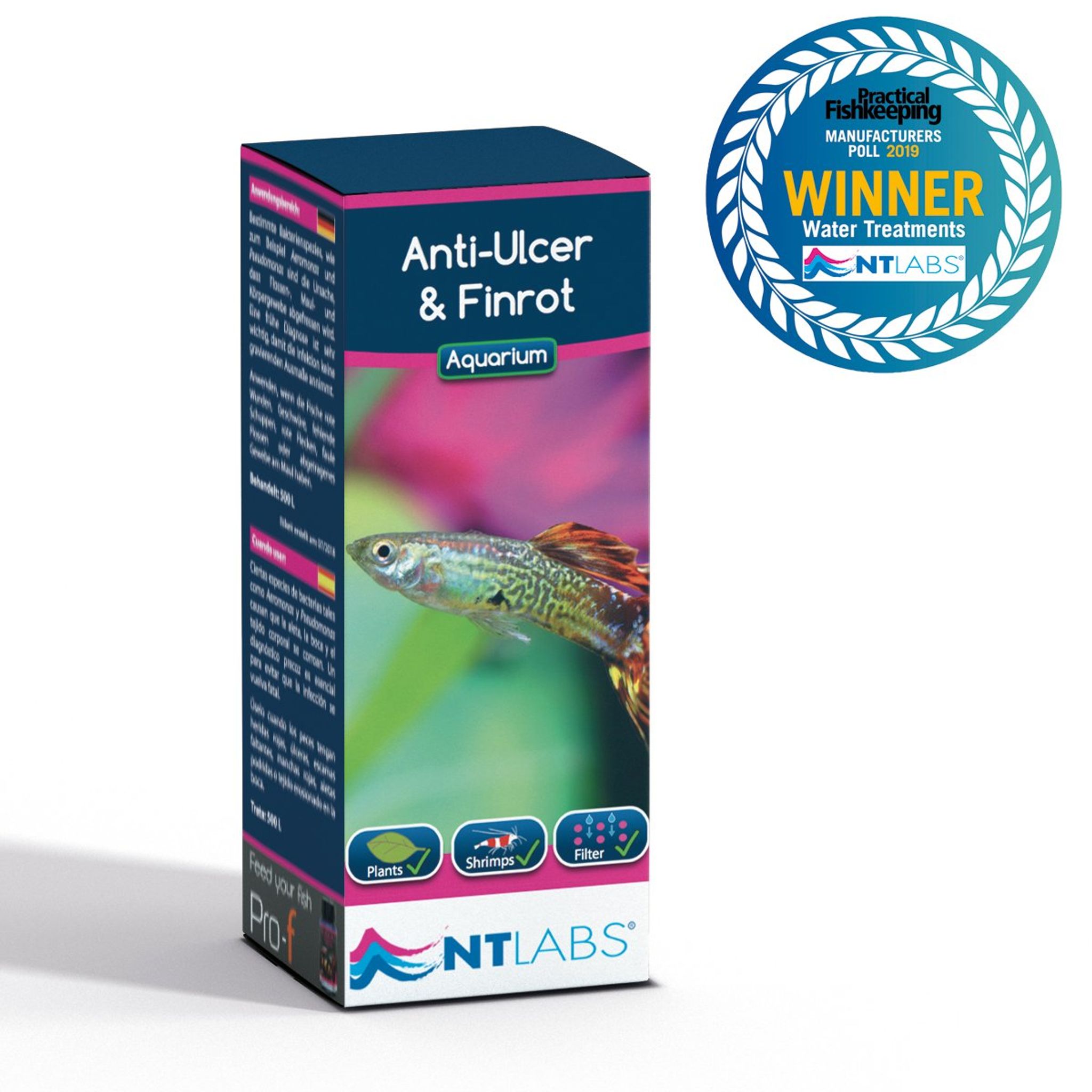 NT LABS Aquarium Anti-Ulcer & Finrot (treat bacteria infection)