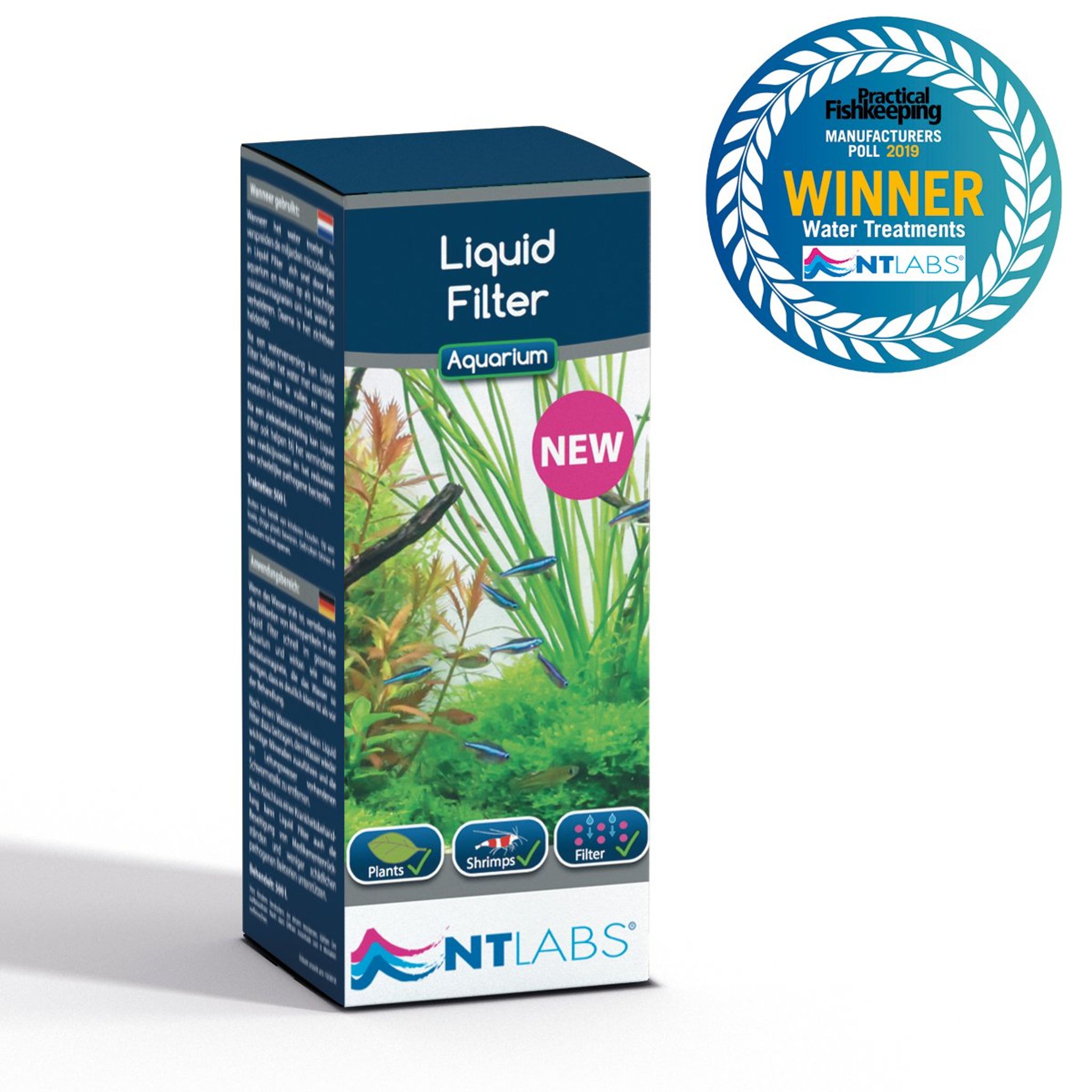 NT LABS Aquarium Liquid Filter 100ml (remove cloudy water and odor)