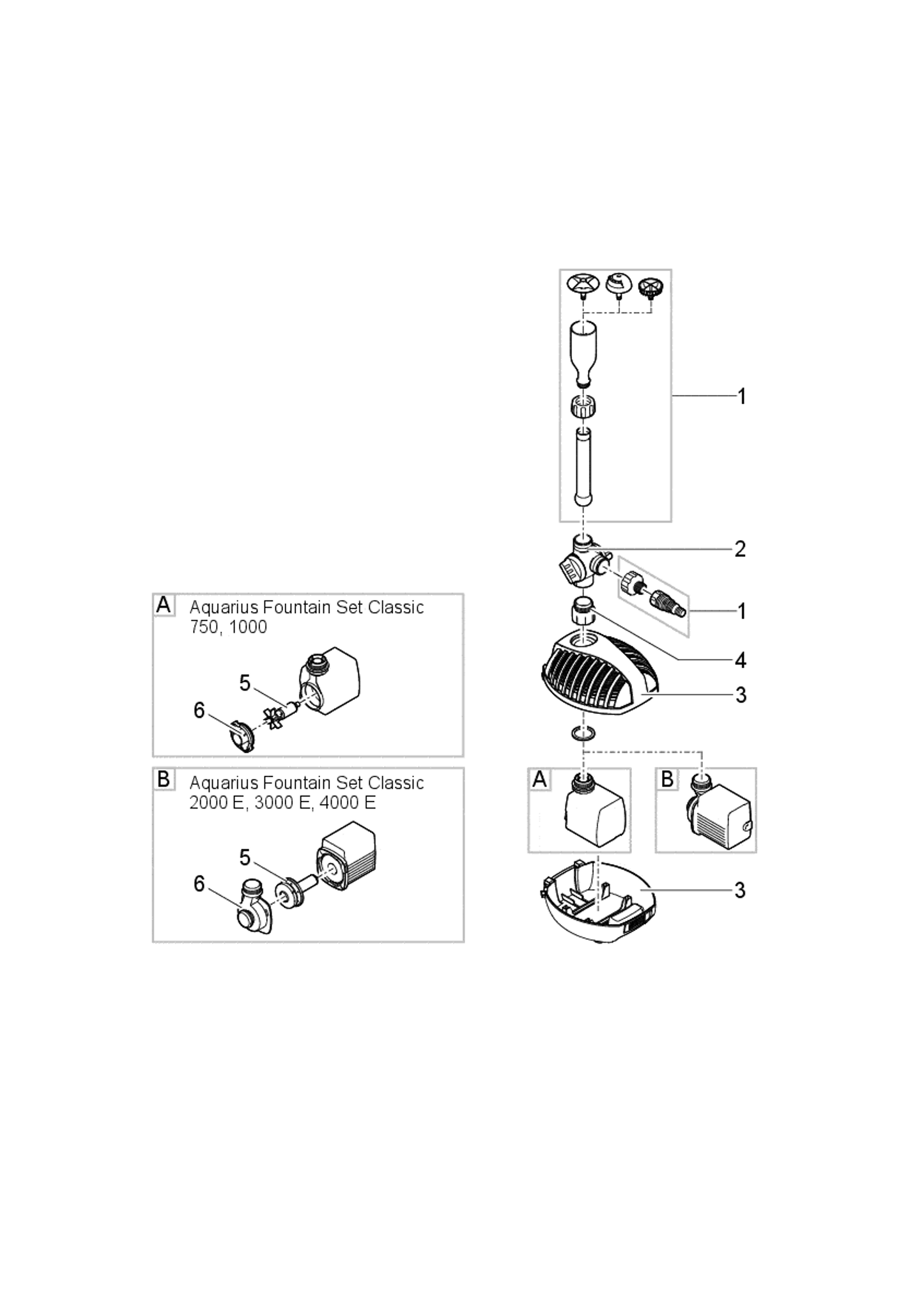 OASE Aquarius Fountain Set Classic (750-4500l/h) (10m wire)