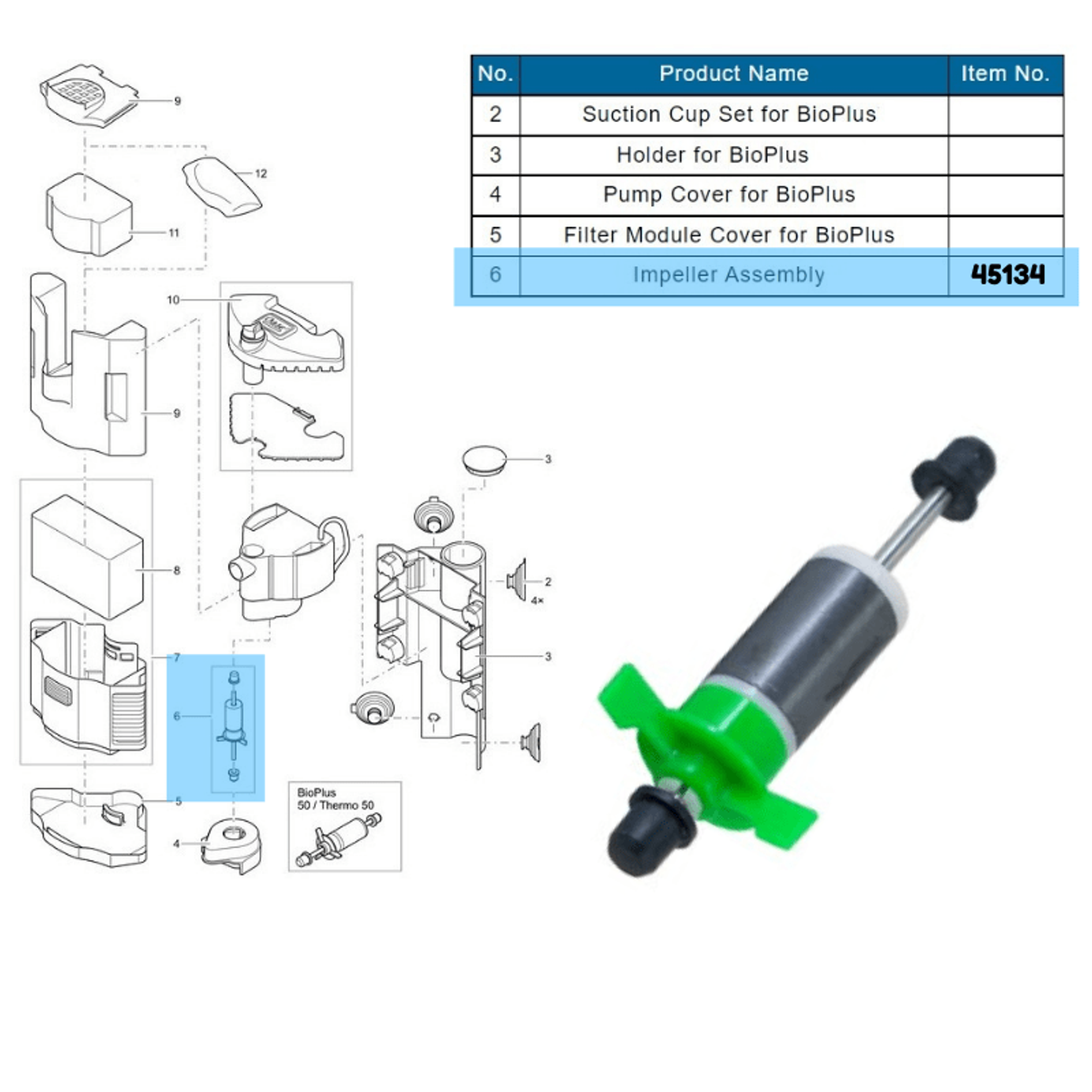 OASE BioPlus Spare Parts (50/100/200)