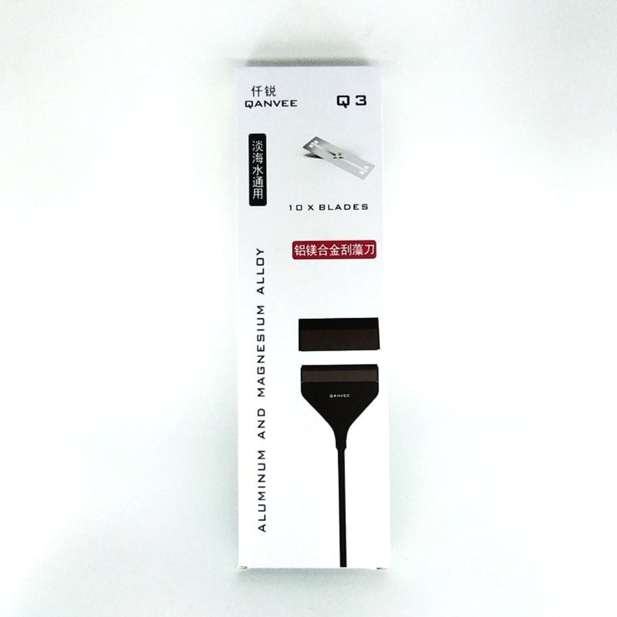 QANVEE - Stylish Black Alloy - Q3 Algae Scrapper (66cm Reach)