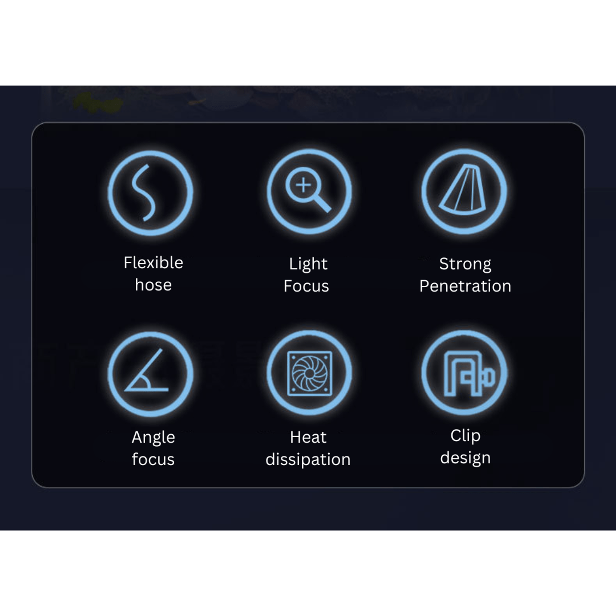 ROXIN Y1 Spotlight (White led) for biotope scape