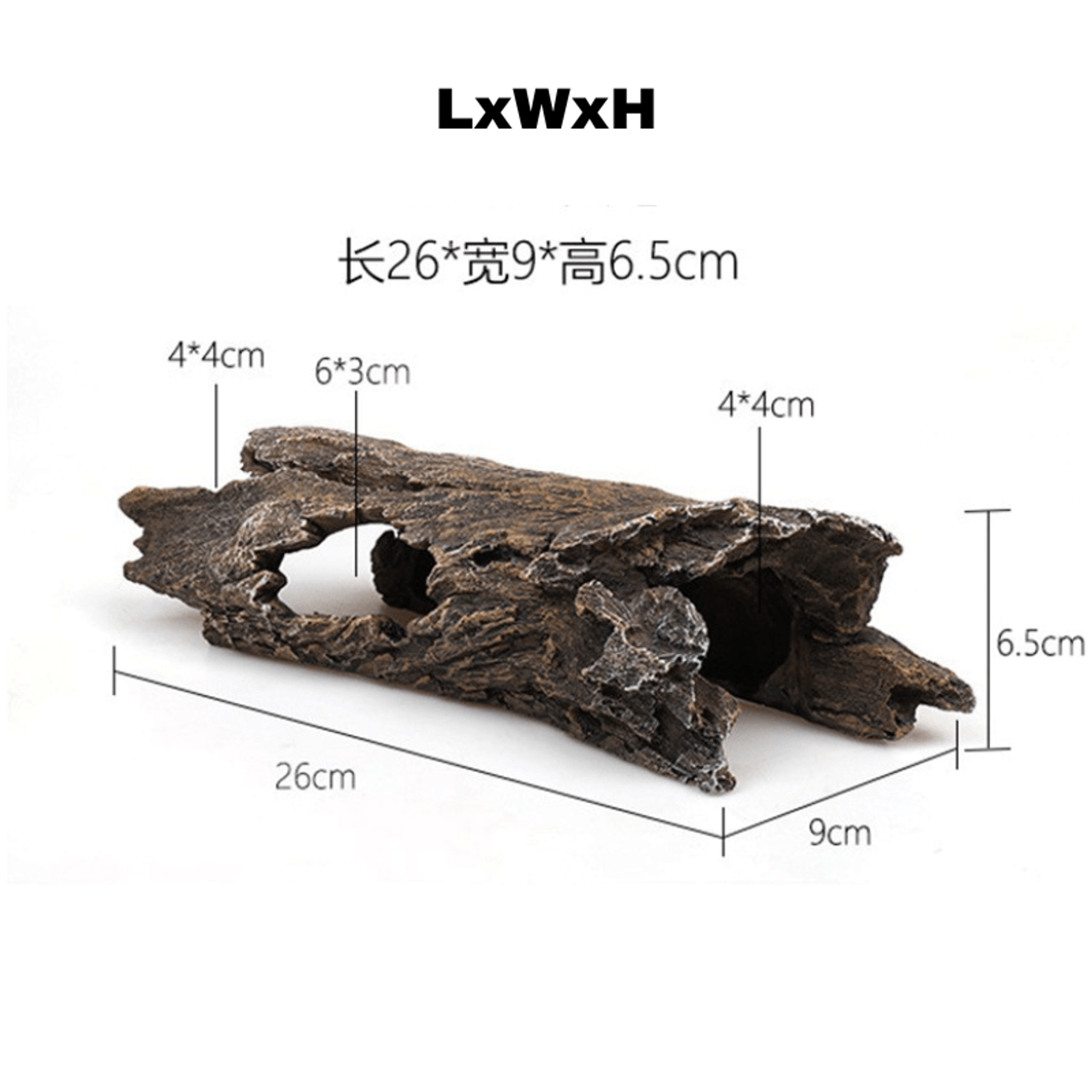 RQ2222 Wood log (26x9x6.5cm)