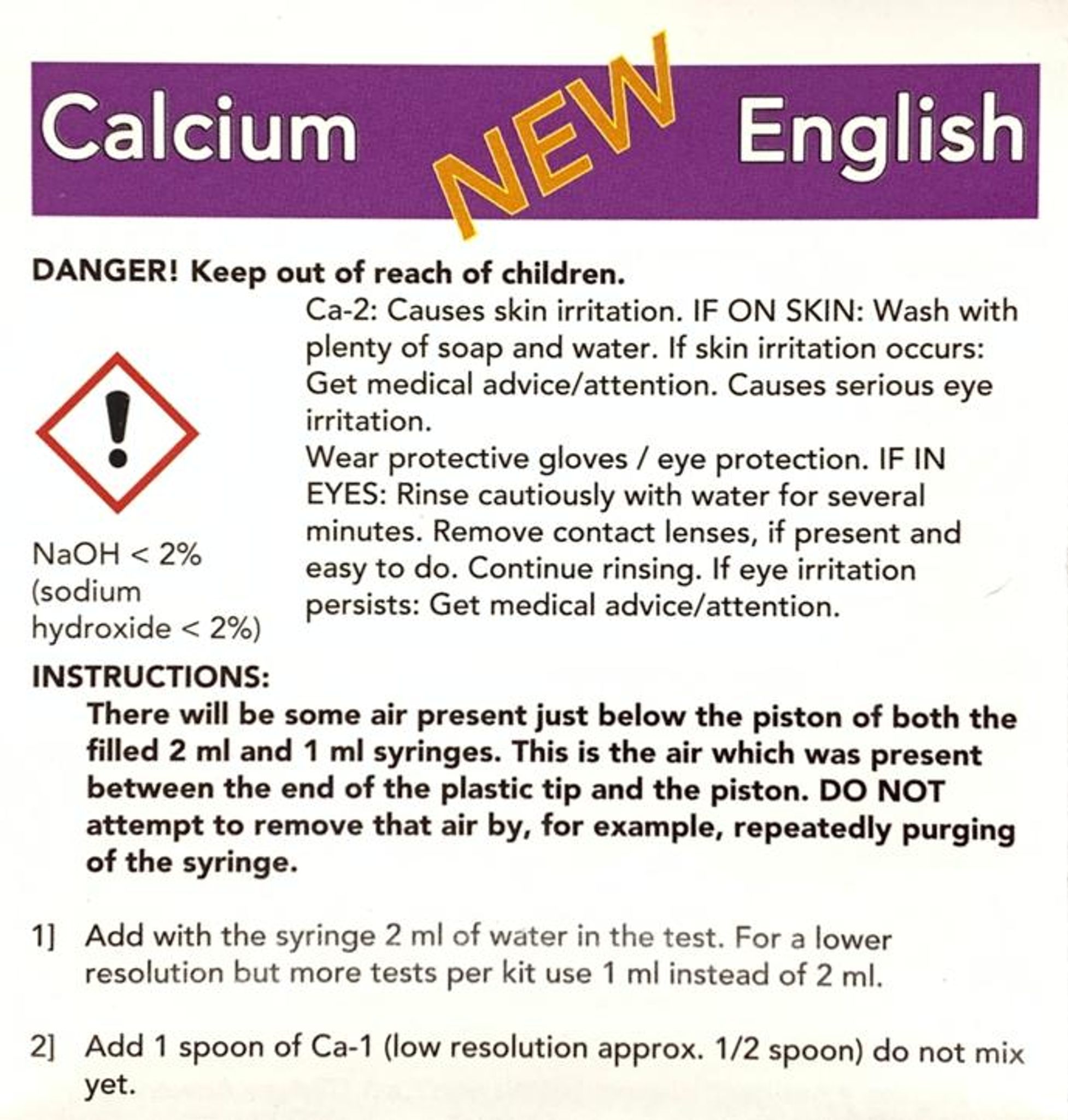 SALIFERT Calcium Profi Test kit for saltwater (Ca)