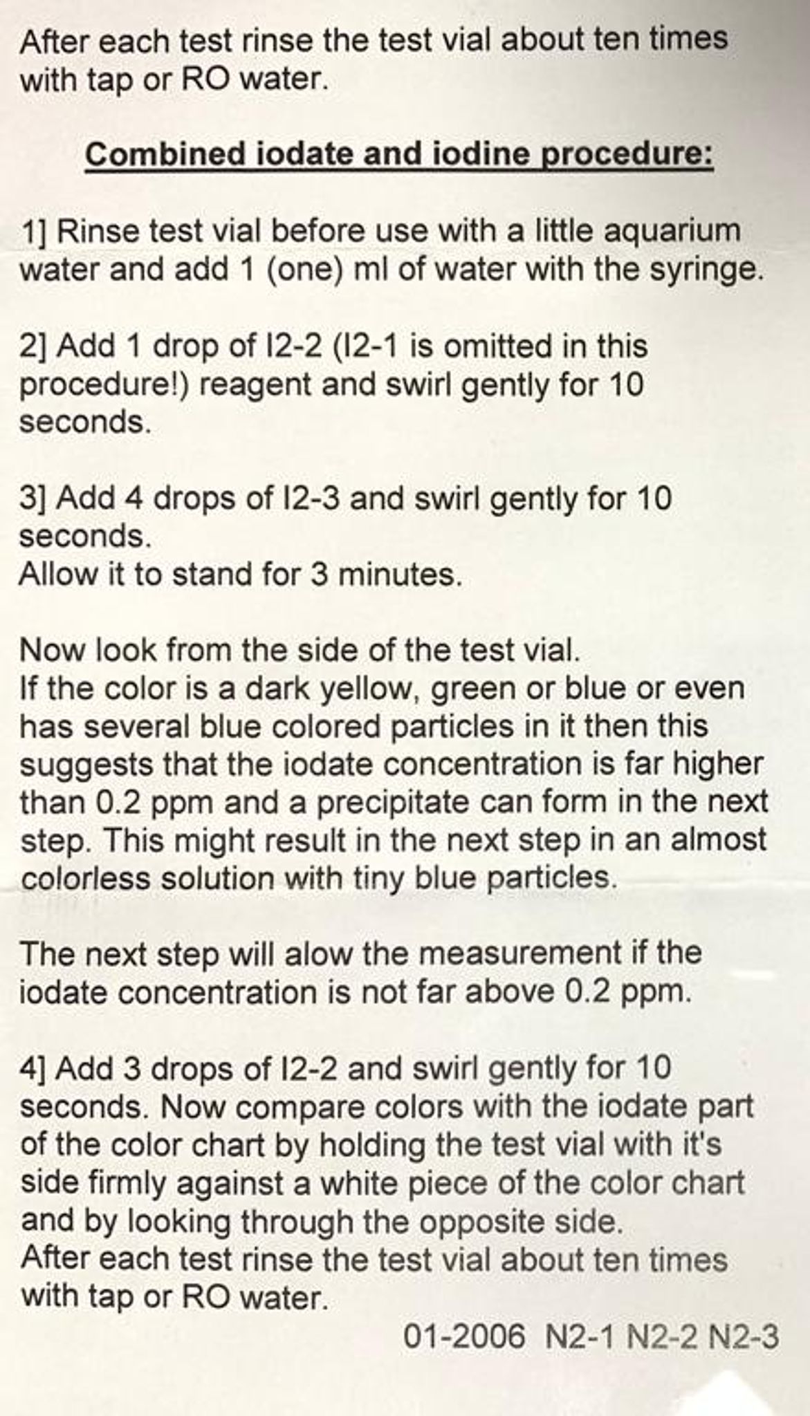 SALIFERT Iodine Profi Test kit for saltwater (I2)