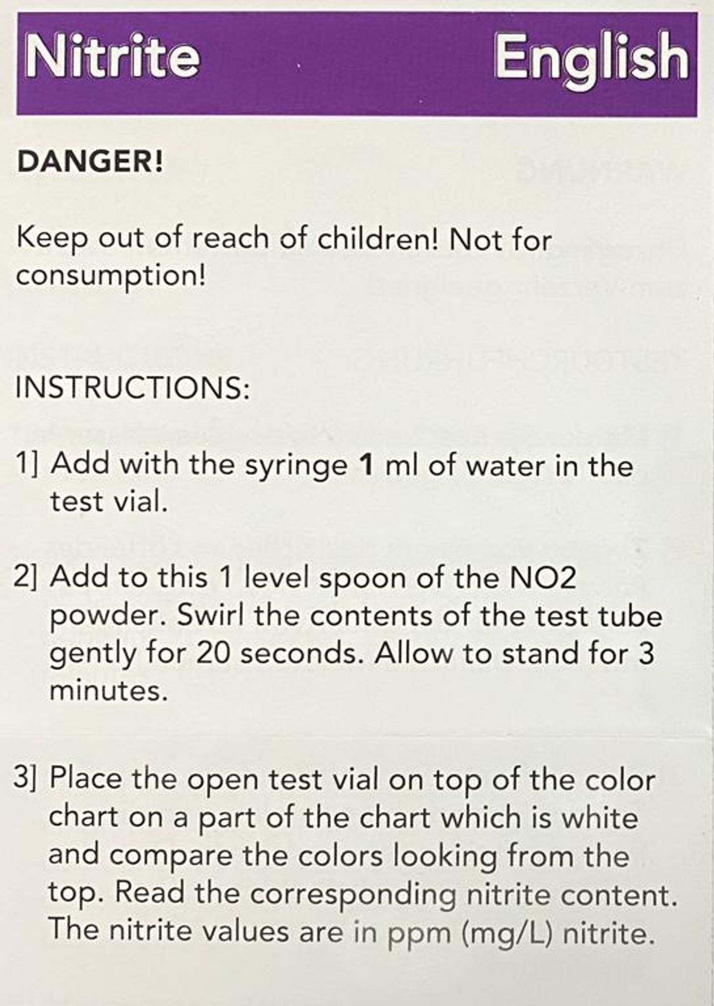 SALIFERT Nitrite Profi Test kit for saltwater (NO2)