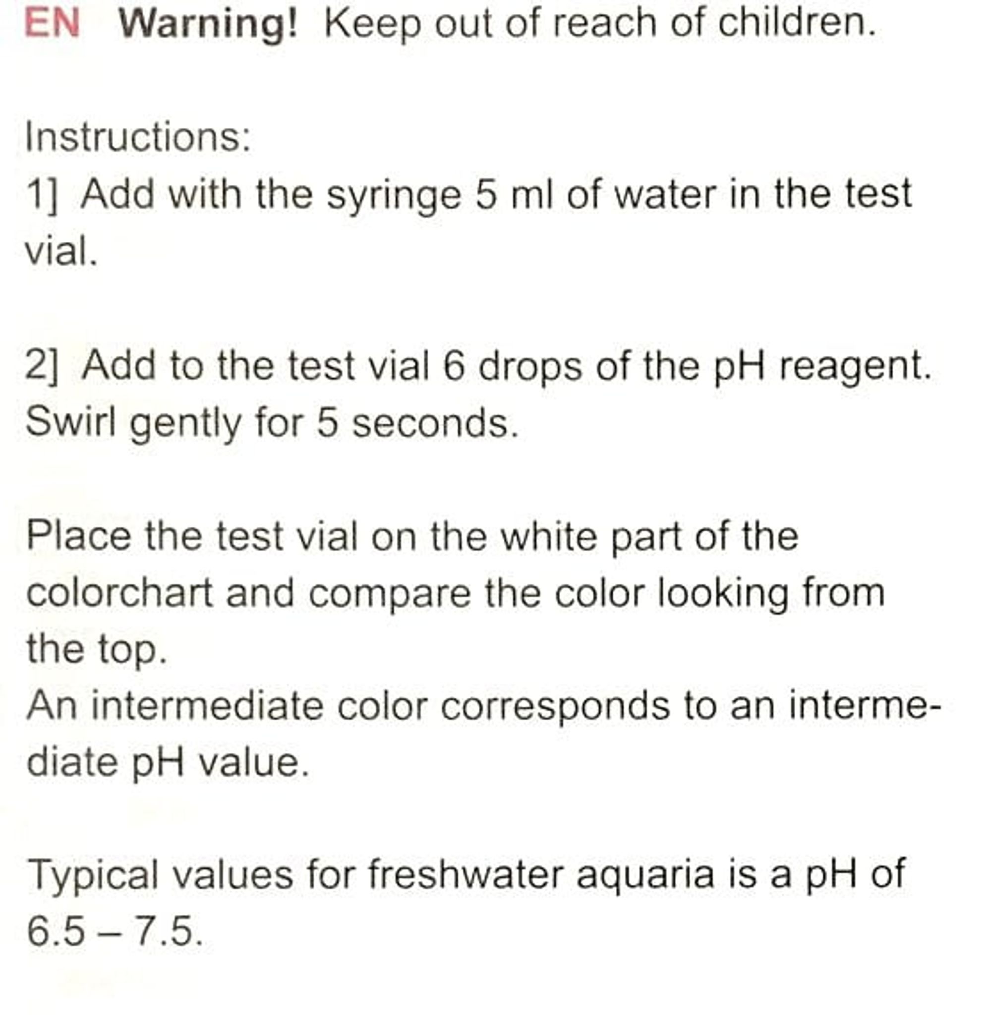 SALIFERT pH Test kit for freshwater