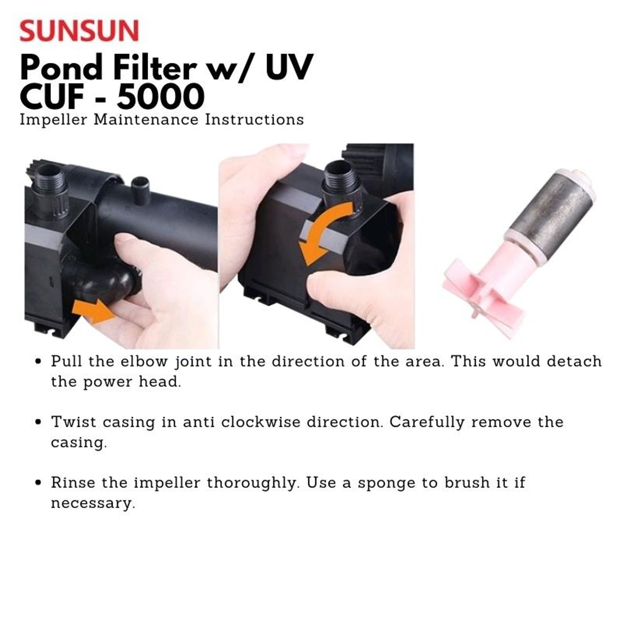 SUNSUN CUF-5000 3 in1 Filter w/ UV (3500 L/Hr)