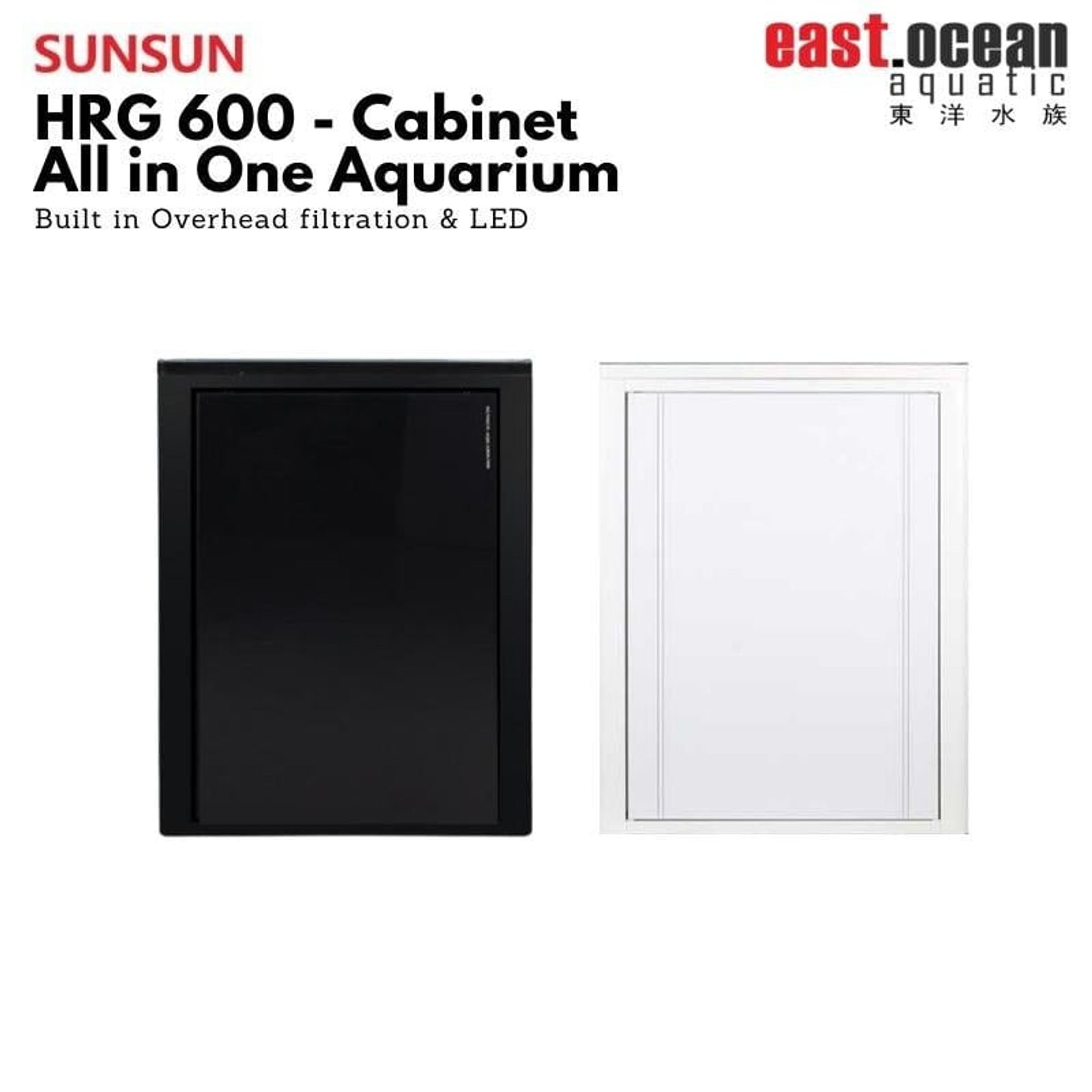 SUNSUN HRG-600 PVC Cabinet (60cm) (Black / White)