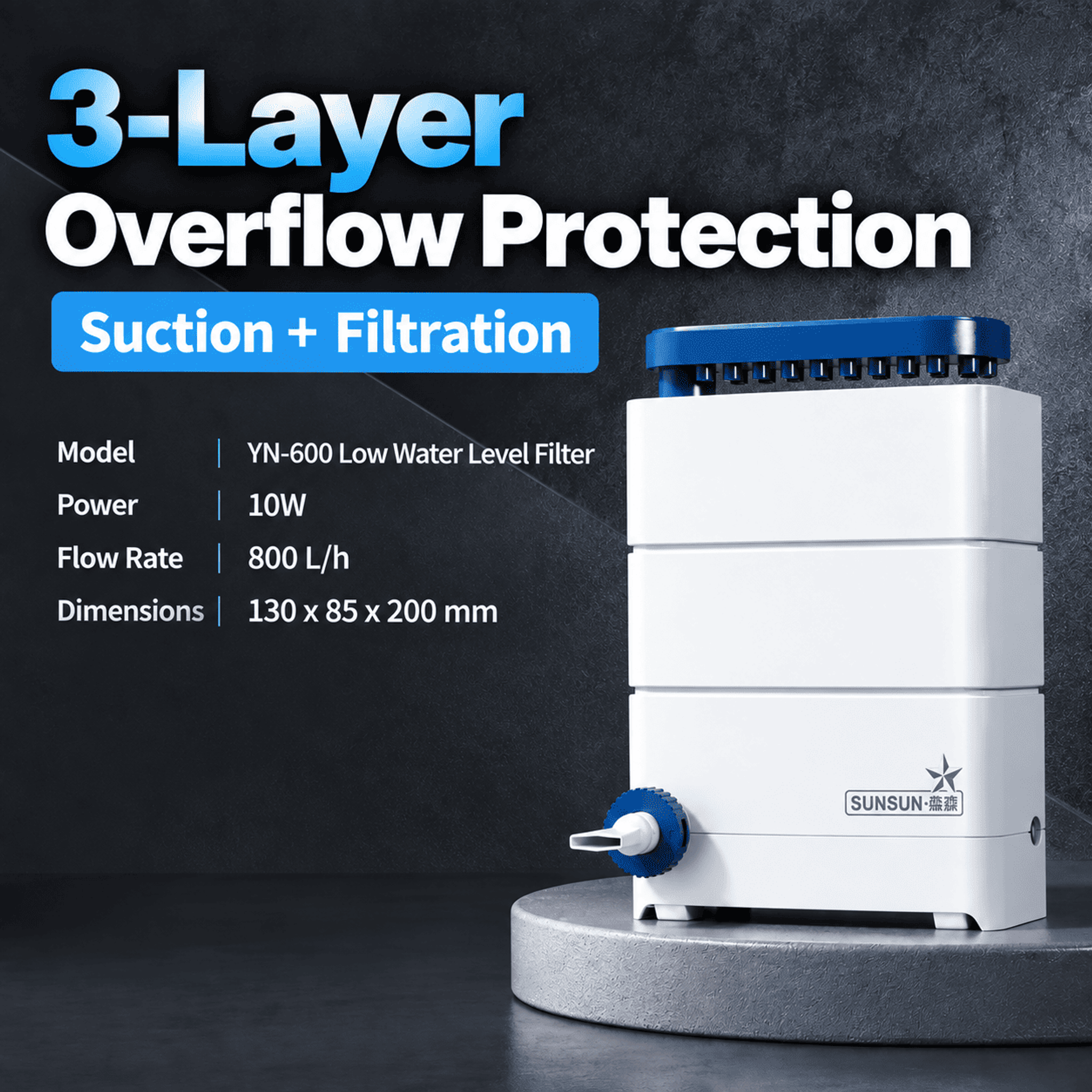 SUNSUN Low level filter (YN-600/800)