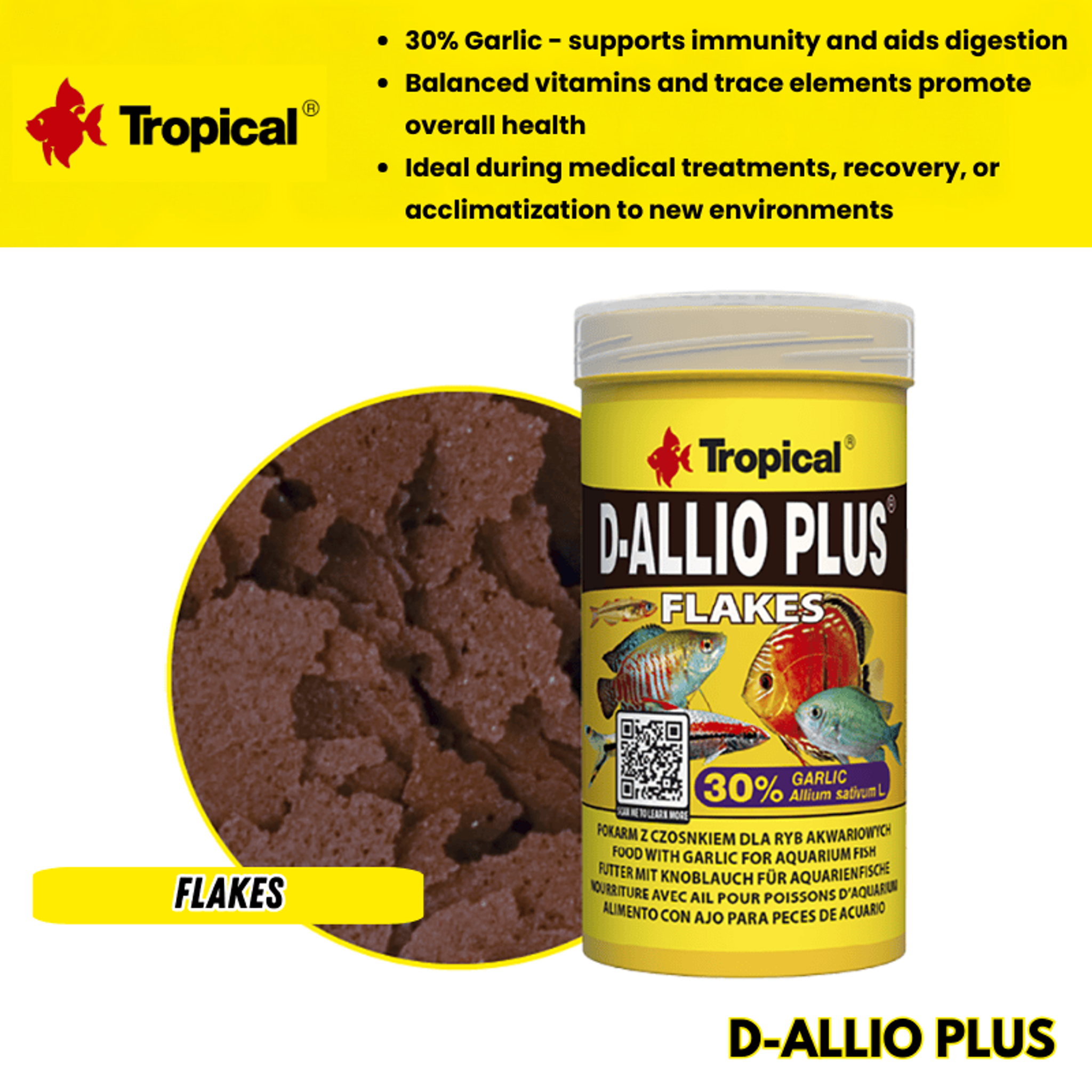 Tropical D-Allio Plus Flakes (Garlic improve immunity)