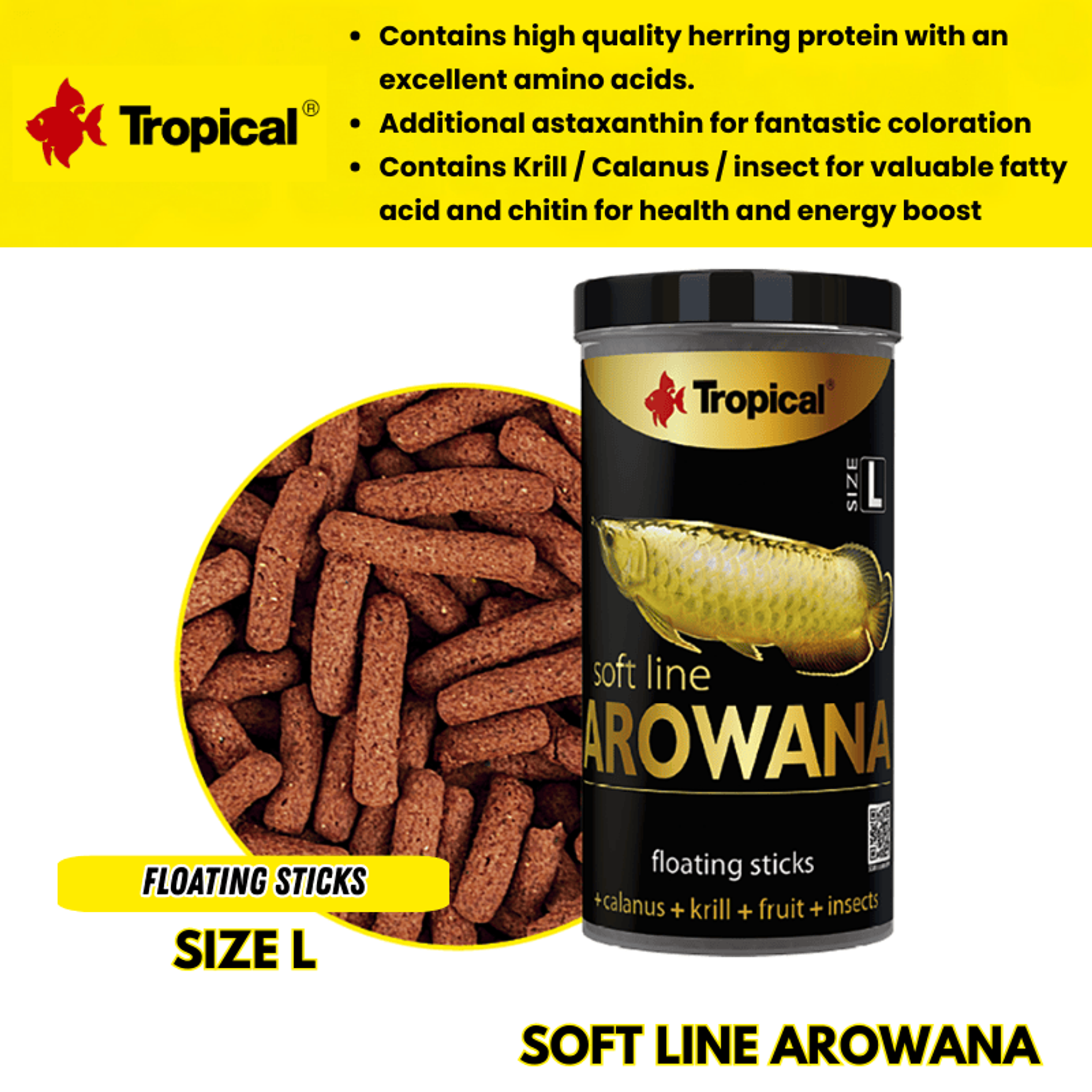 Tropical Soft Line Arowana Size L (Premium Colour enhancing)