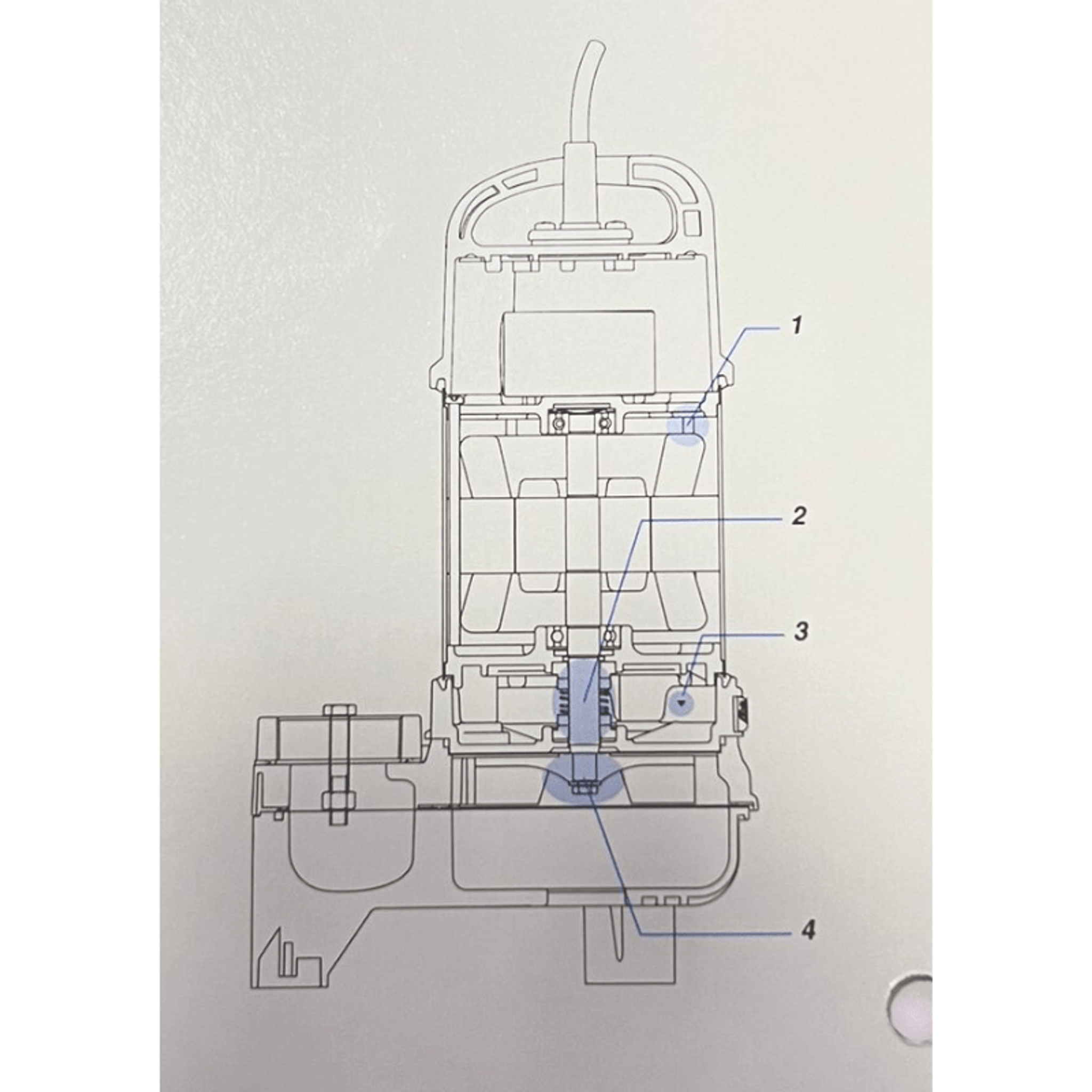 Tsurumi Submersible Sewage Pump - 50NHPU2.15S (No Float)