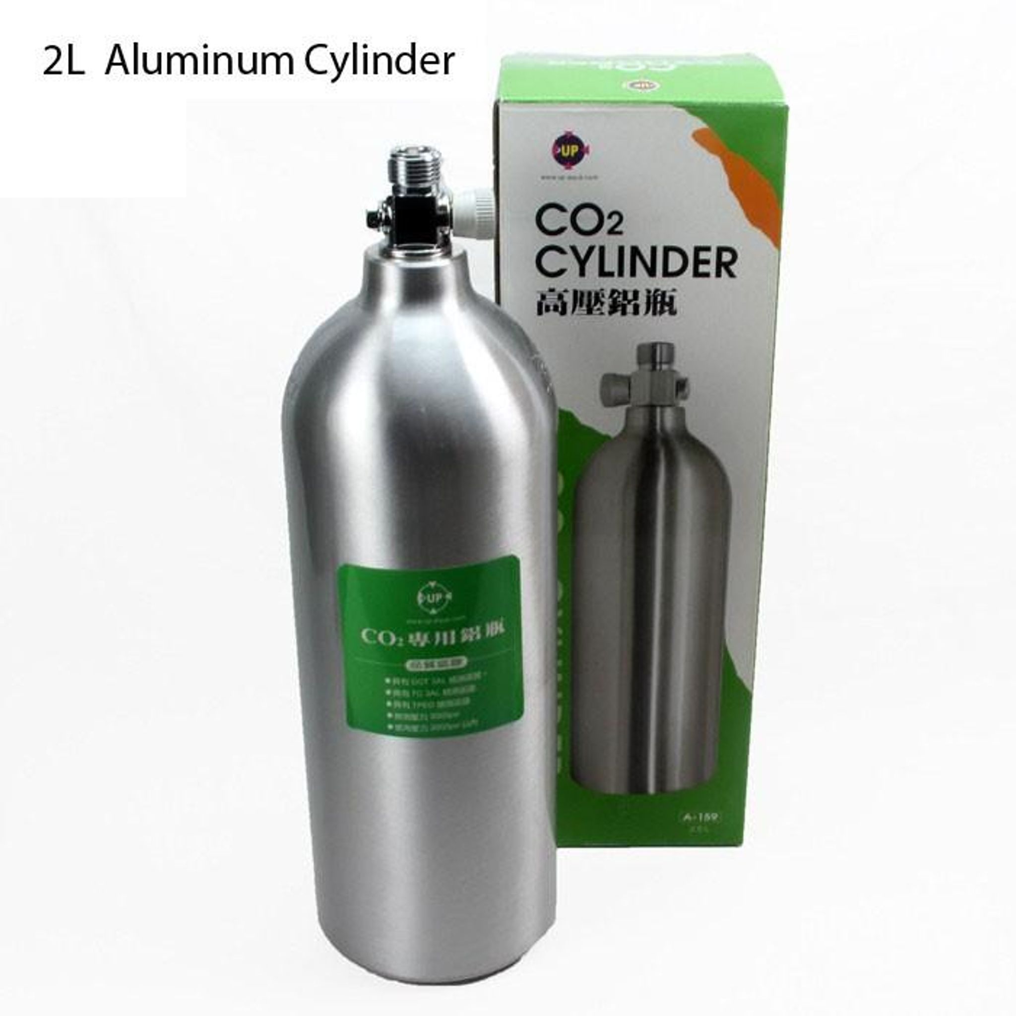 UP Aqua - CO2 Aluminum Cylinder (Paint Ball valve - A-137/138/159/140) - (0.6/1/2/2.8L)