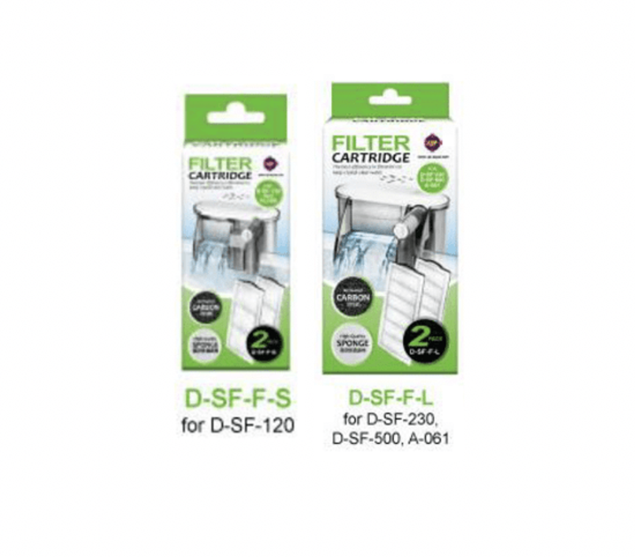 UP AQUA D-SF-F external filter insert (2 pieces)