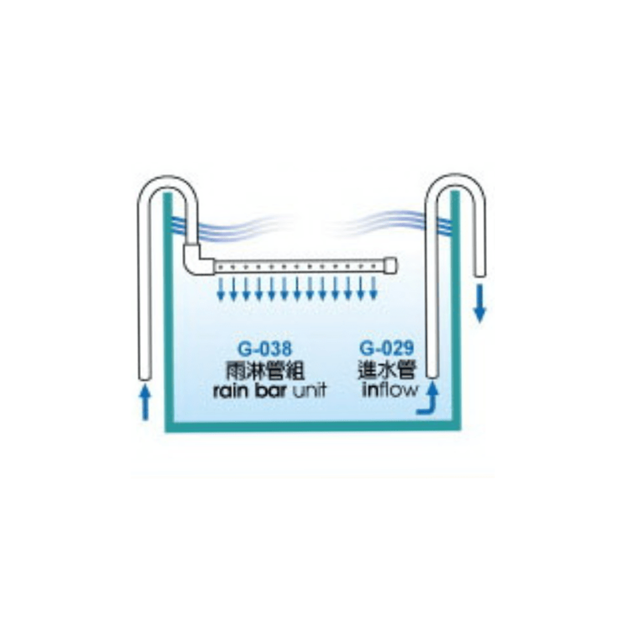 UP AQUA G-038 Rain bar Unit