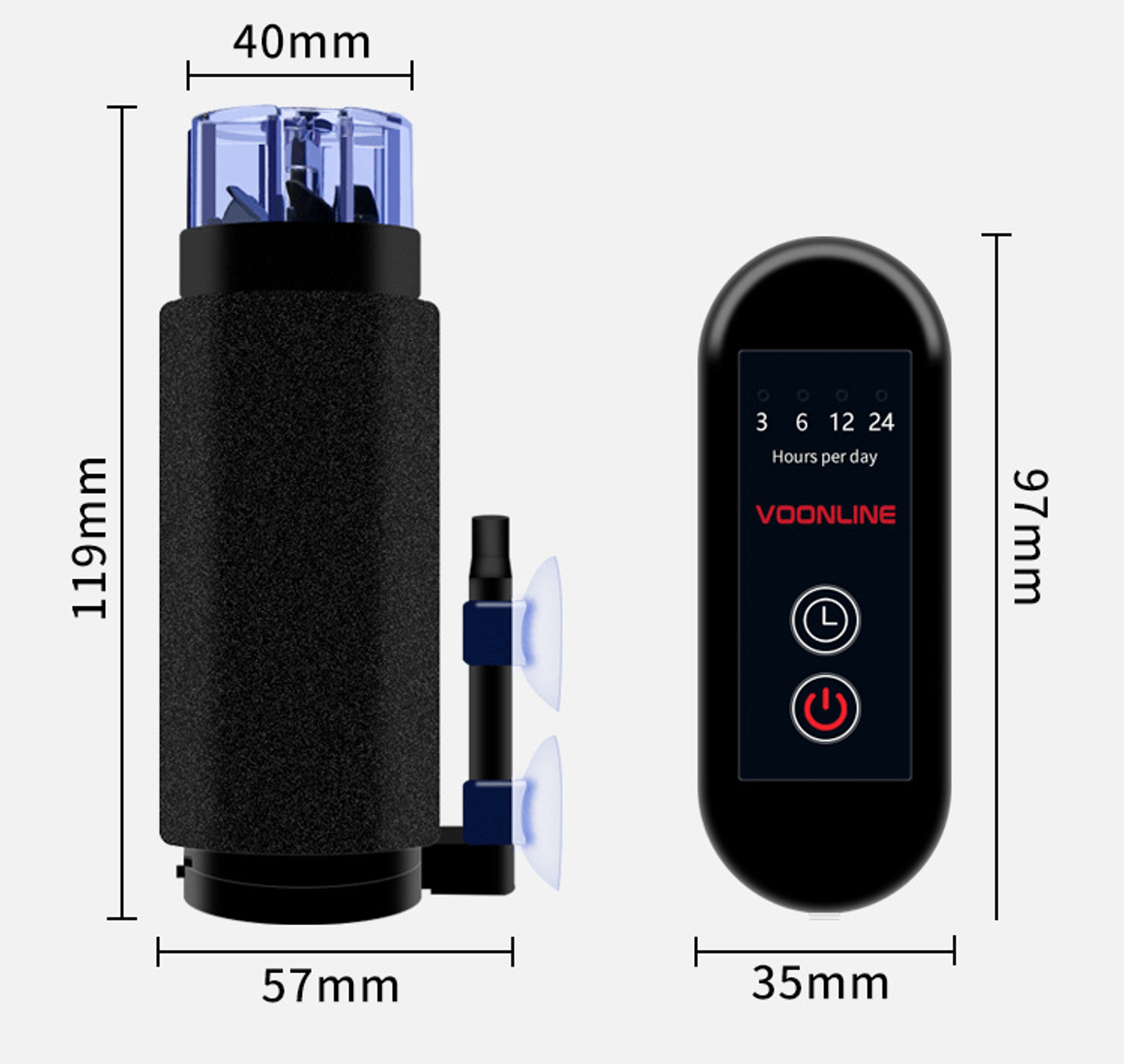 Voonline UV Sterilizer Mini ( Universal 3 in 1 ) - Algae / bacteria Sterilization