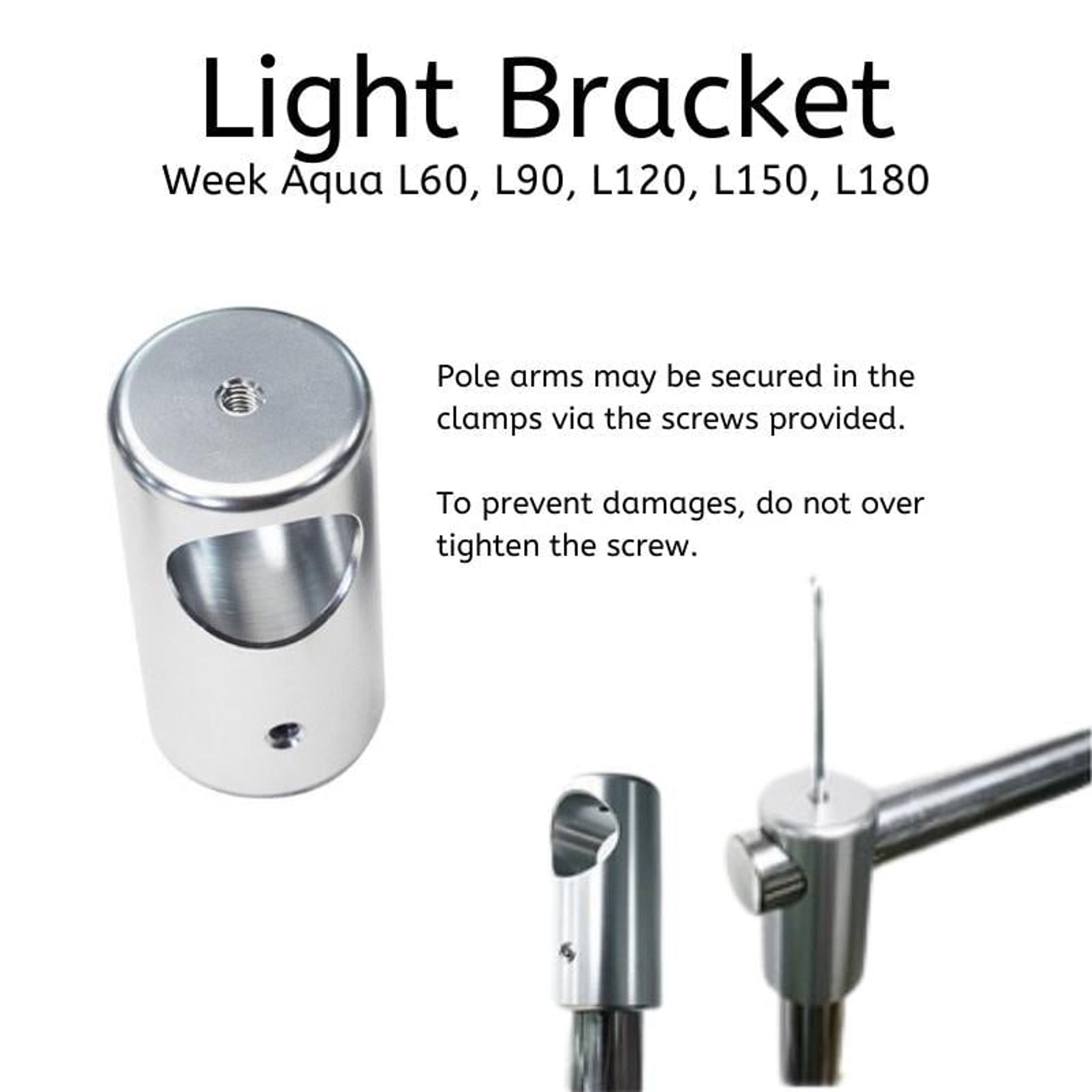 Week Aqua L Lighting Bracket (60/90/120/150/180cm)