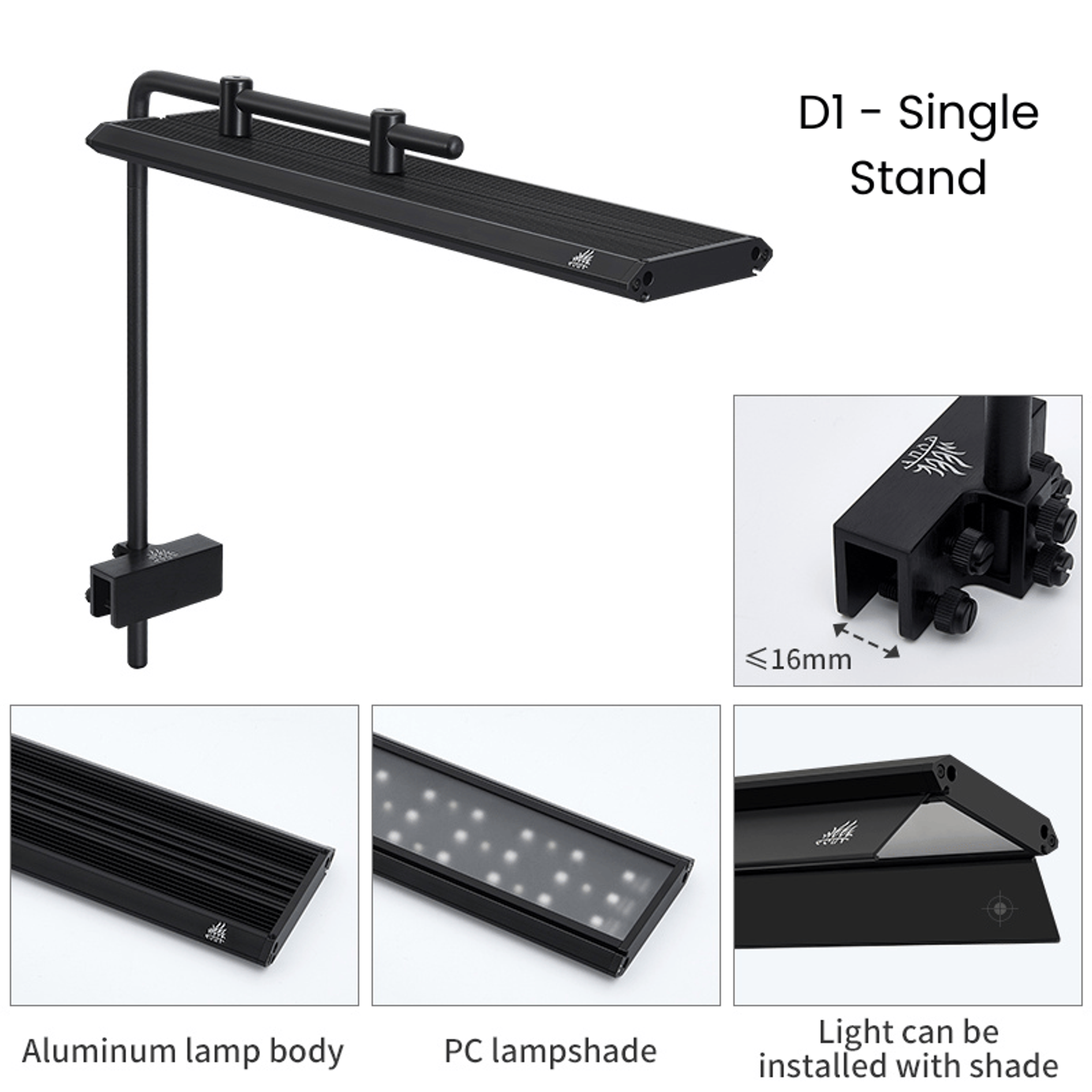 Week aqua MD-Series Pro Light (30 - 60cm) Black