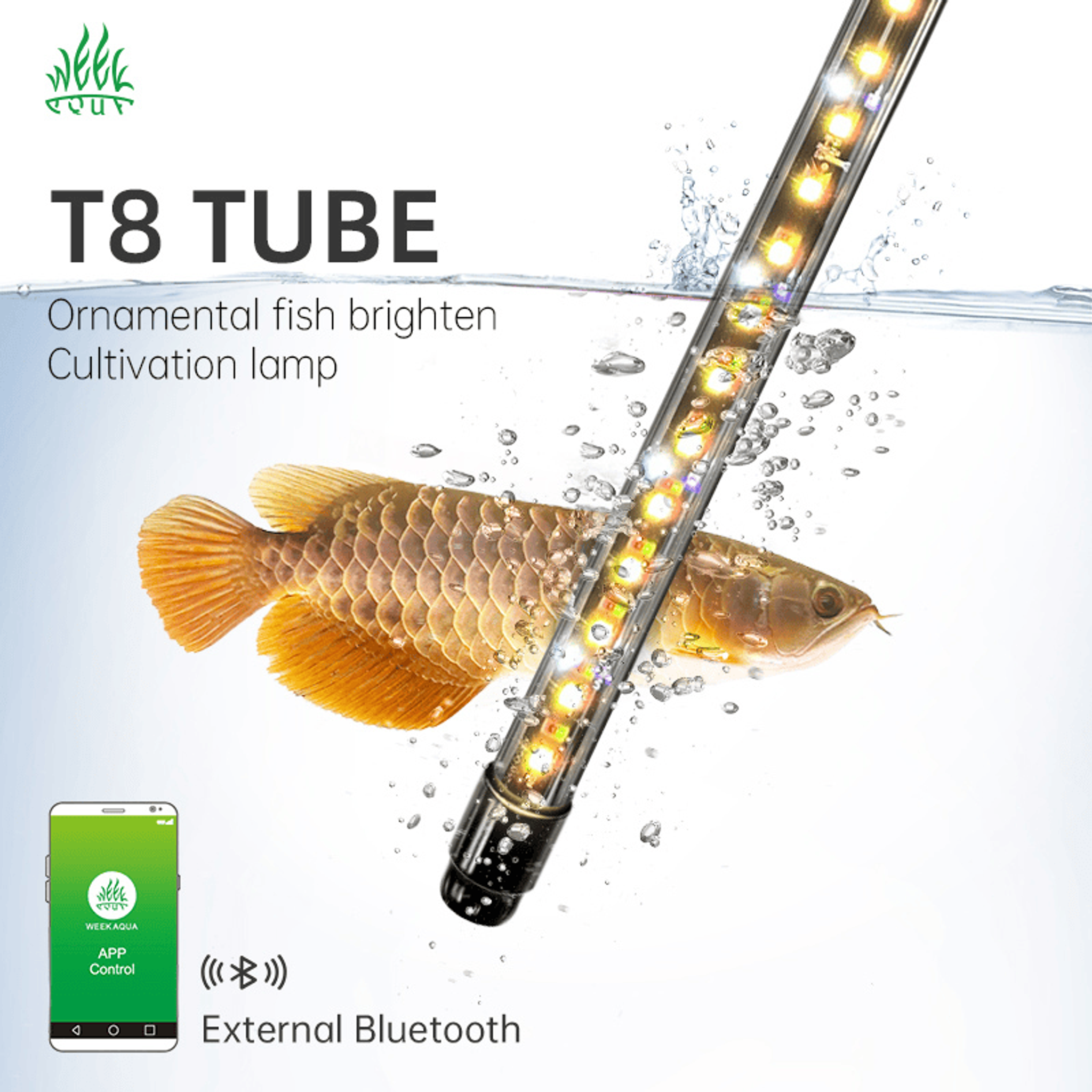 Week Aqua T8 PRO Submersible Tanning Light (60-150cm) (Controllable)
