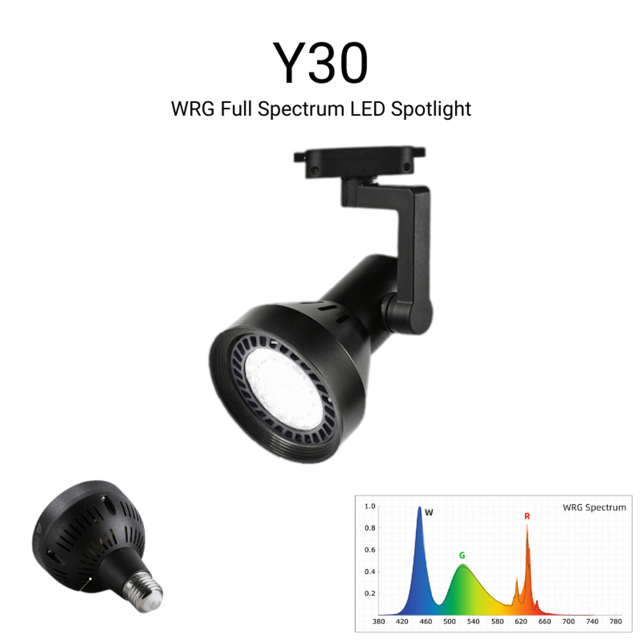 Week aqua Y30 LED Spotlight Black
