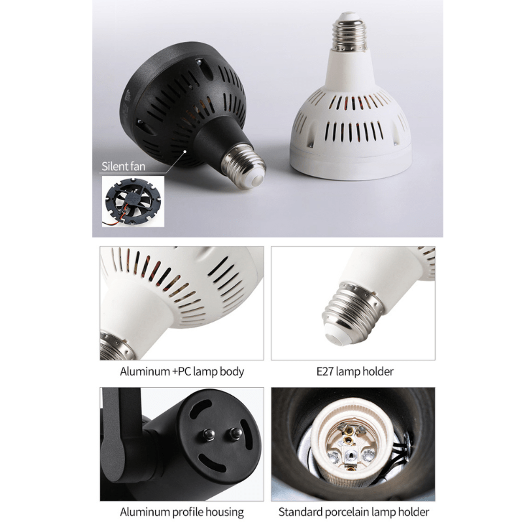 Week aqua Y30 LED Spotlight Black