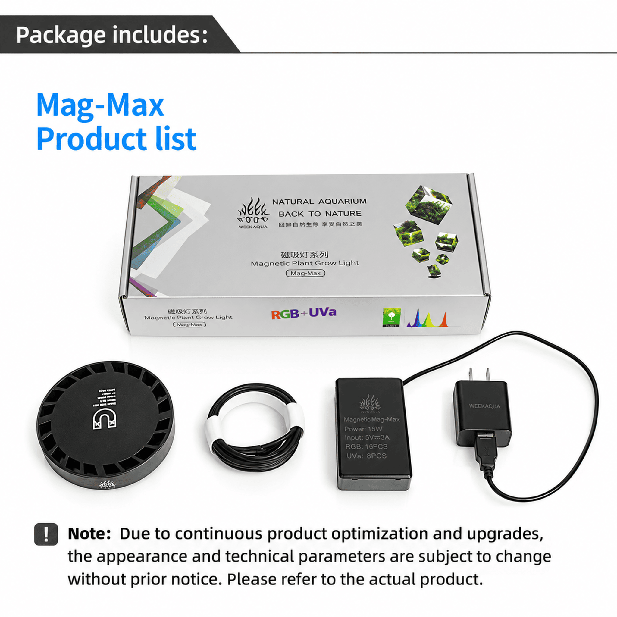 Weekaqua Mag-Max LED Plant Light