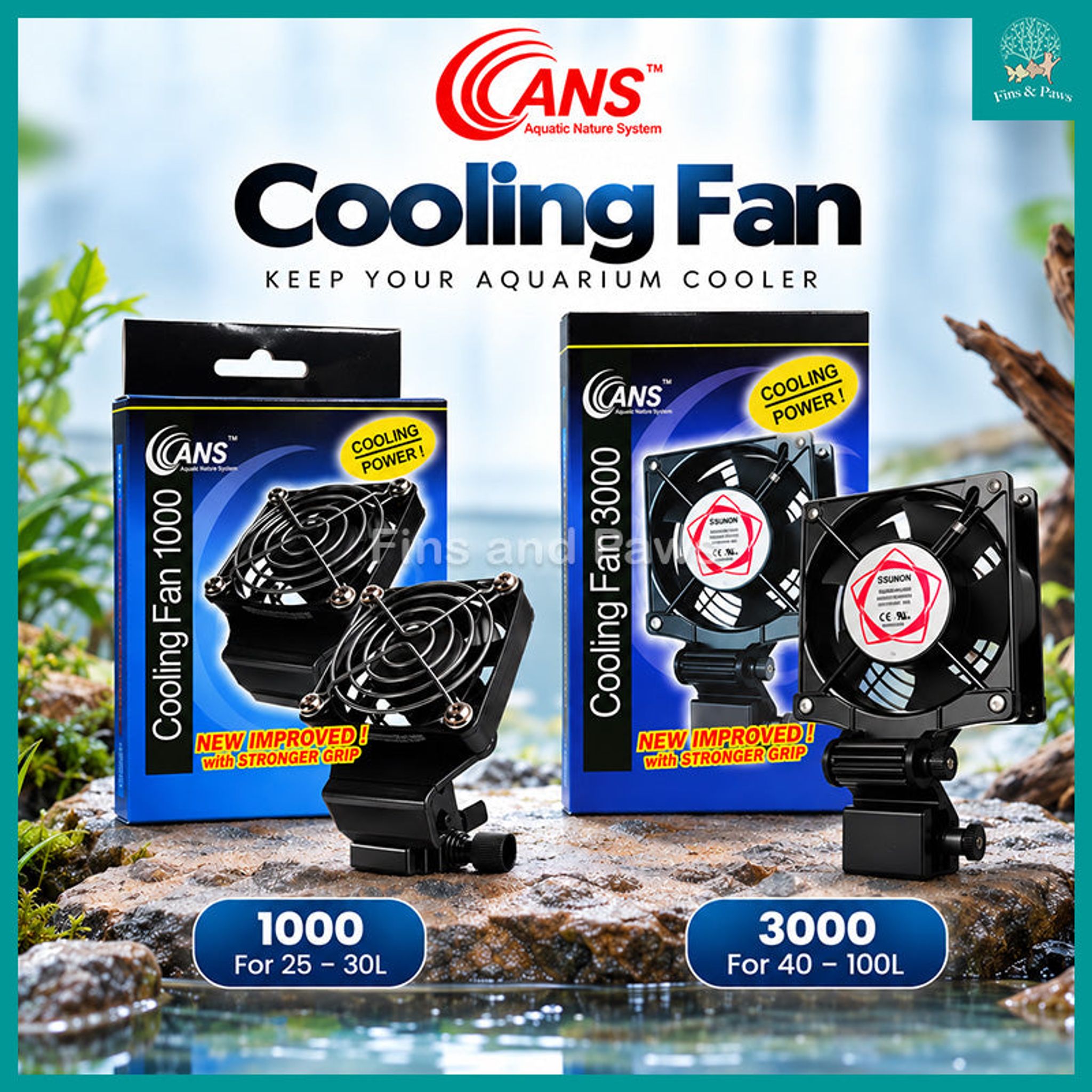 [ANS] Aquarium Cooling Fan (1000 / 3000)