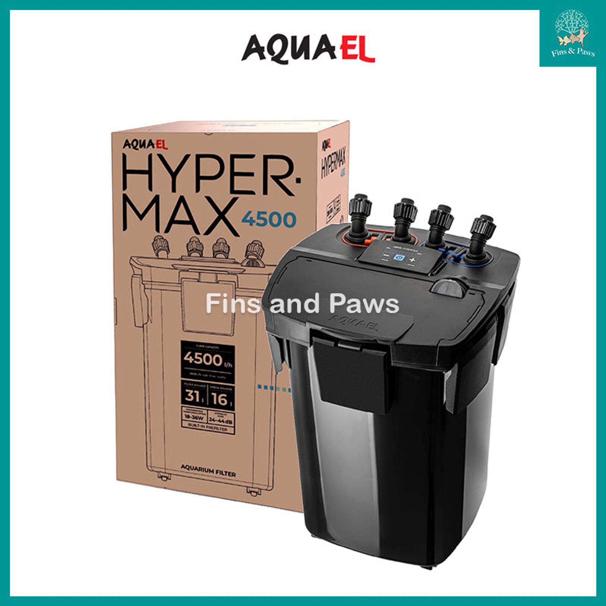 [Aquael] Hypermax 4500 BT – Smart, Powerful Aquarium Canister Filter