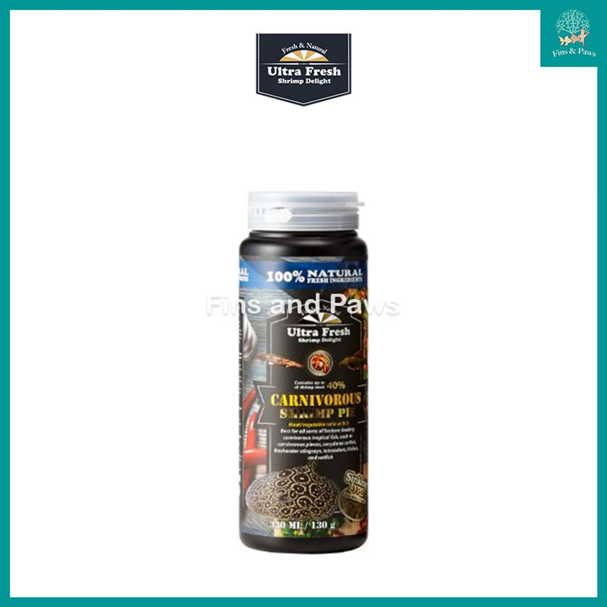 [Azoo Ultra Fresh] Carnivorous Shrimp Pie 130g (330ml) (Sinking Type)