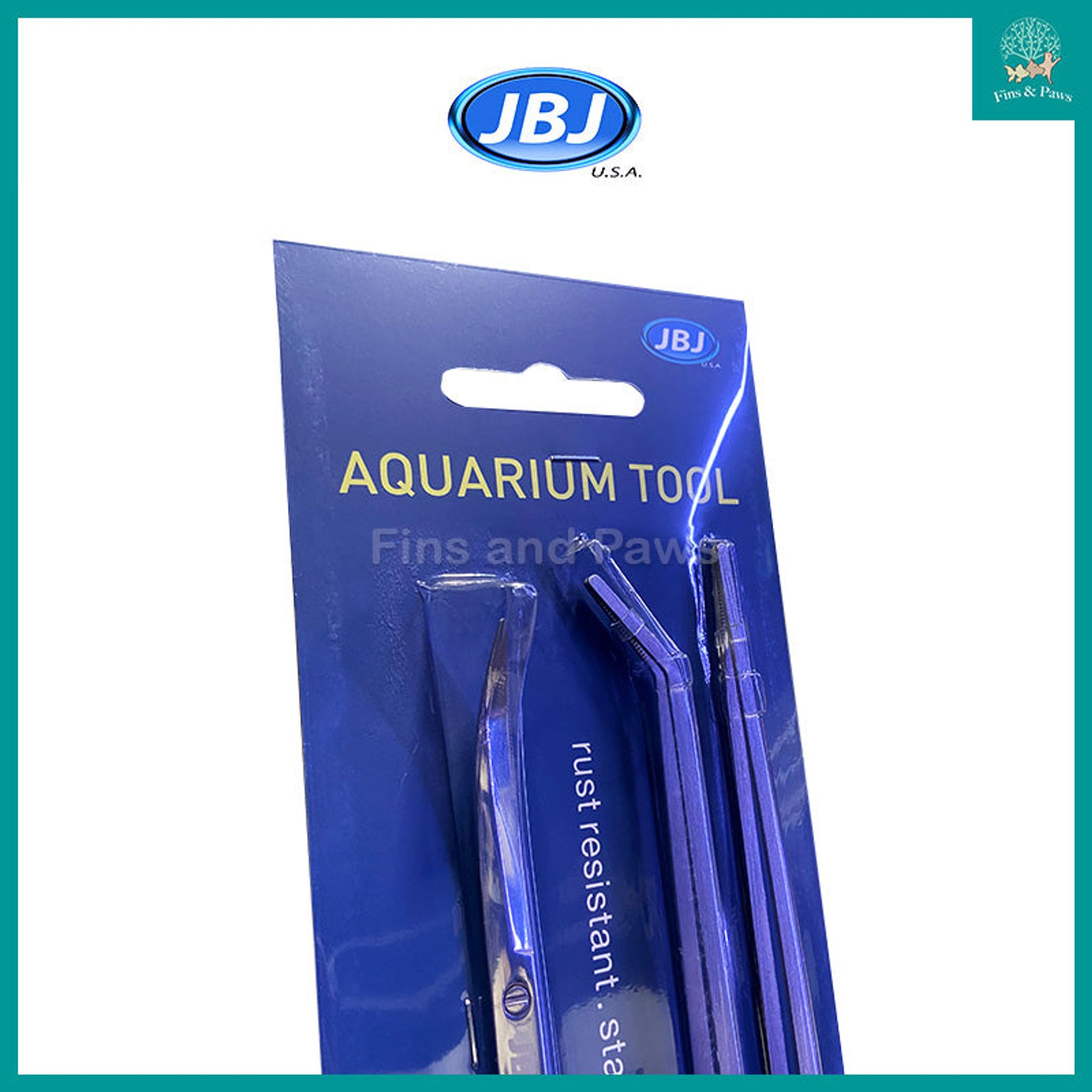 [JBJ] Quality Stainless Steel Scissor, Bend Pinsette and Straight Pinsette for Planted Aquarium - 250mm (3-in-1 Tools Kit)