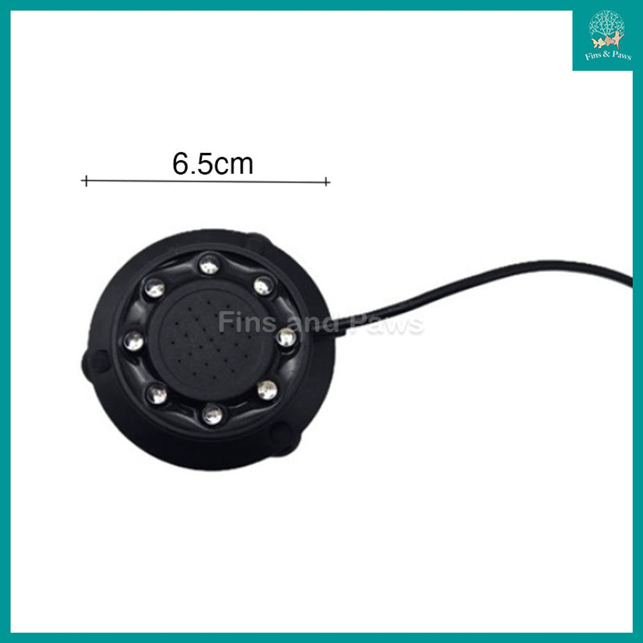 [Nubios] LED Aquarium Air Stone for 20-40cm Tanks - Automatic Color Changing LED