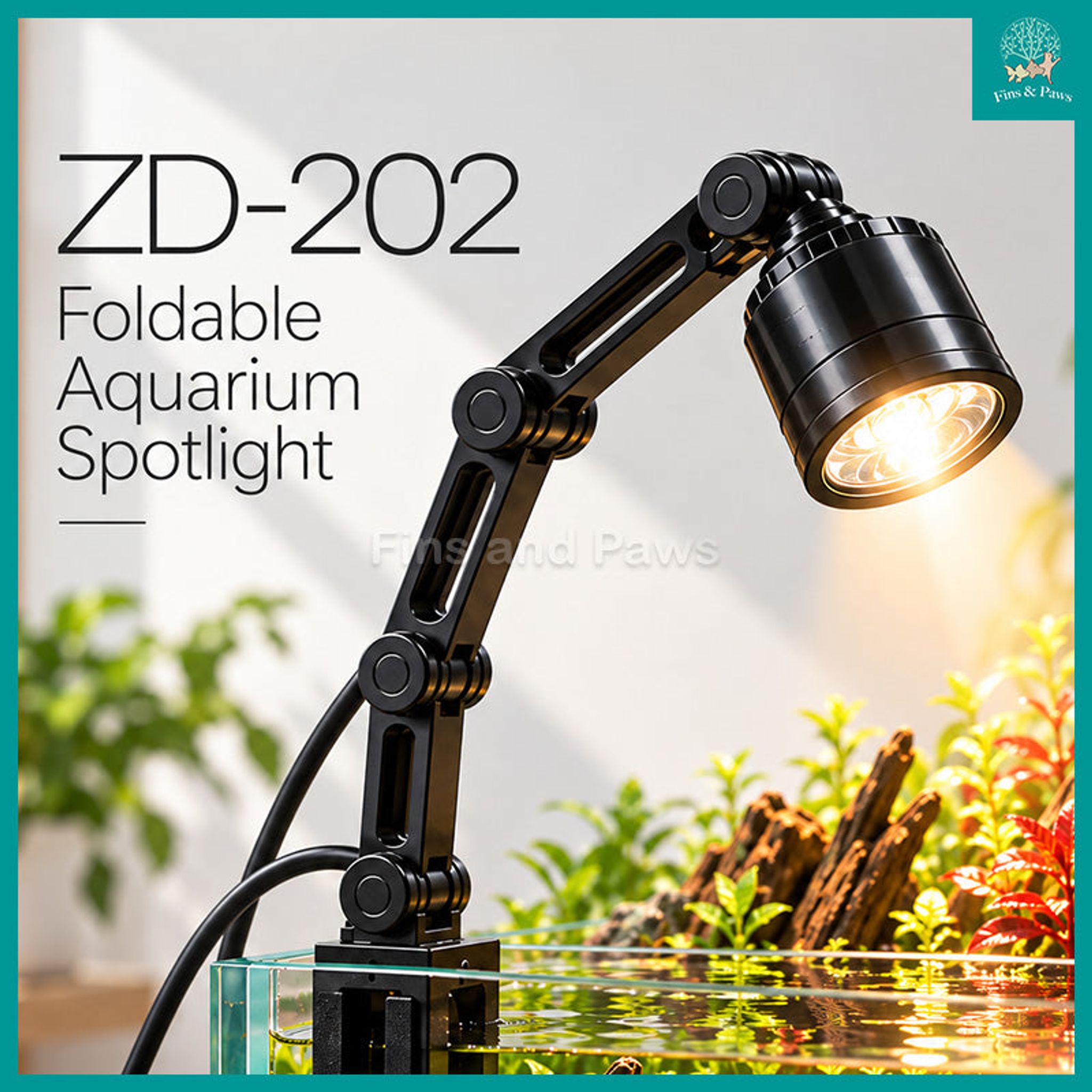 [Raw Elements] COCO Foldable Aquarium LED Spotlight 5V 1A USB (ZD-202)