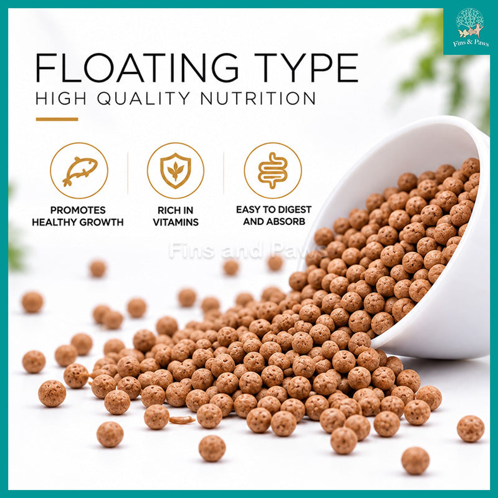 [Relive] Butterfly Carp Floating Pellet M Sized 100g - Koi Fish Feed Enriched with Vitamins