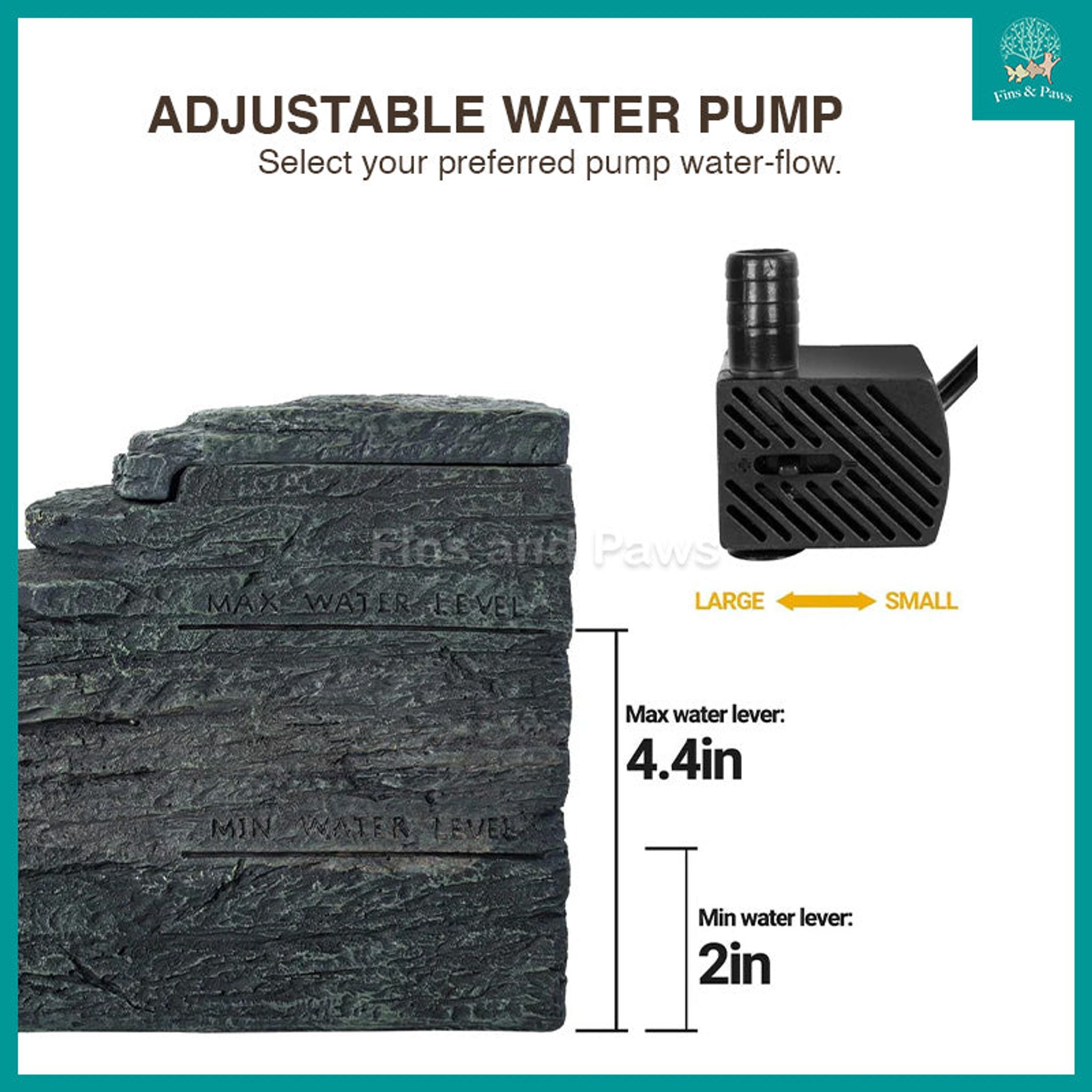 [ReptiZoo] 2-in-1 Turtle Filter Basking Platform Suitable for Terrapins. Frogs and other Amphibians - GLB09(RF01-B35)