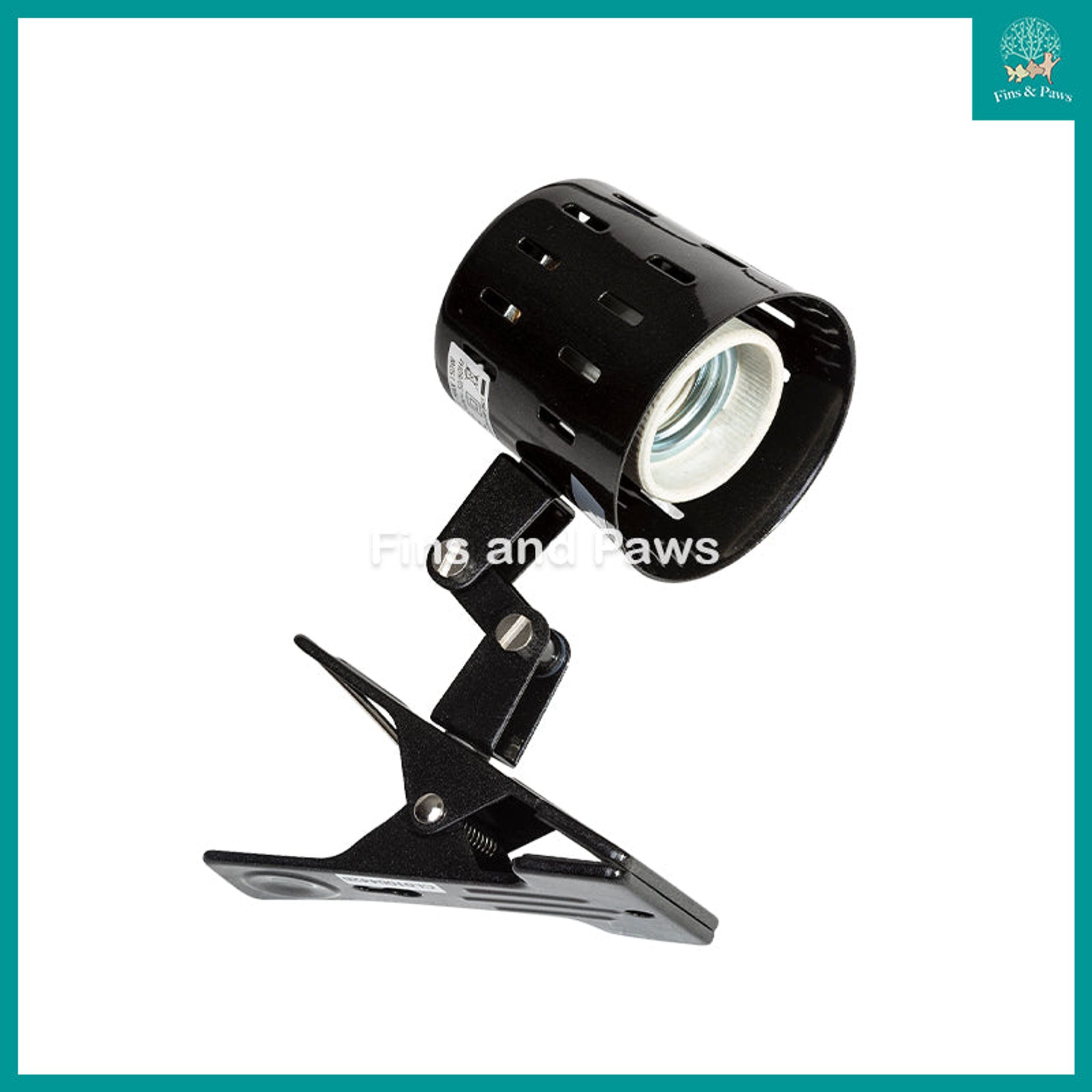 [ReptiZoo] 360 Degrees Rotation Clip Reptile Lamp Fixture (up to 150W)