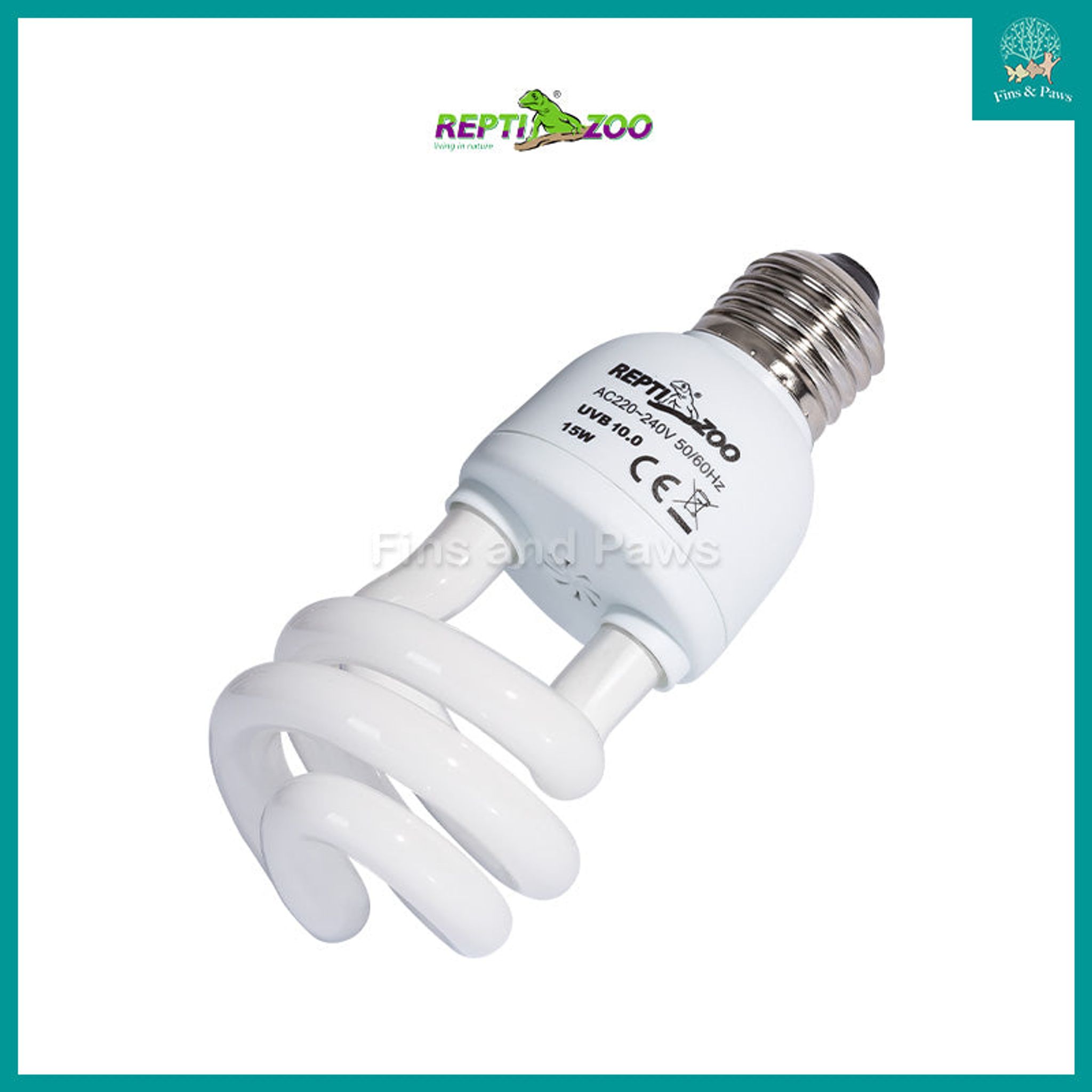[ReptiZoo] Desert Fluorescent Reptile Lamp UVA and UVB 10.0 15w / 26w (CT1015 / CT1026)