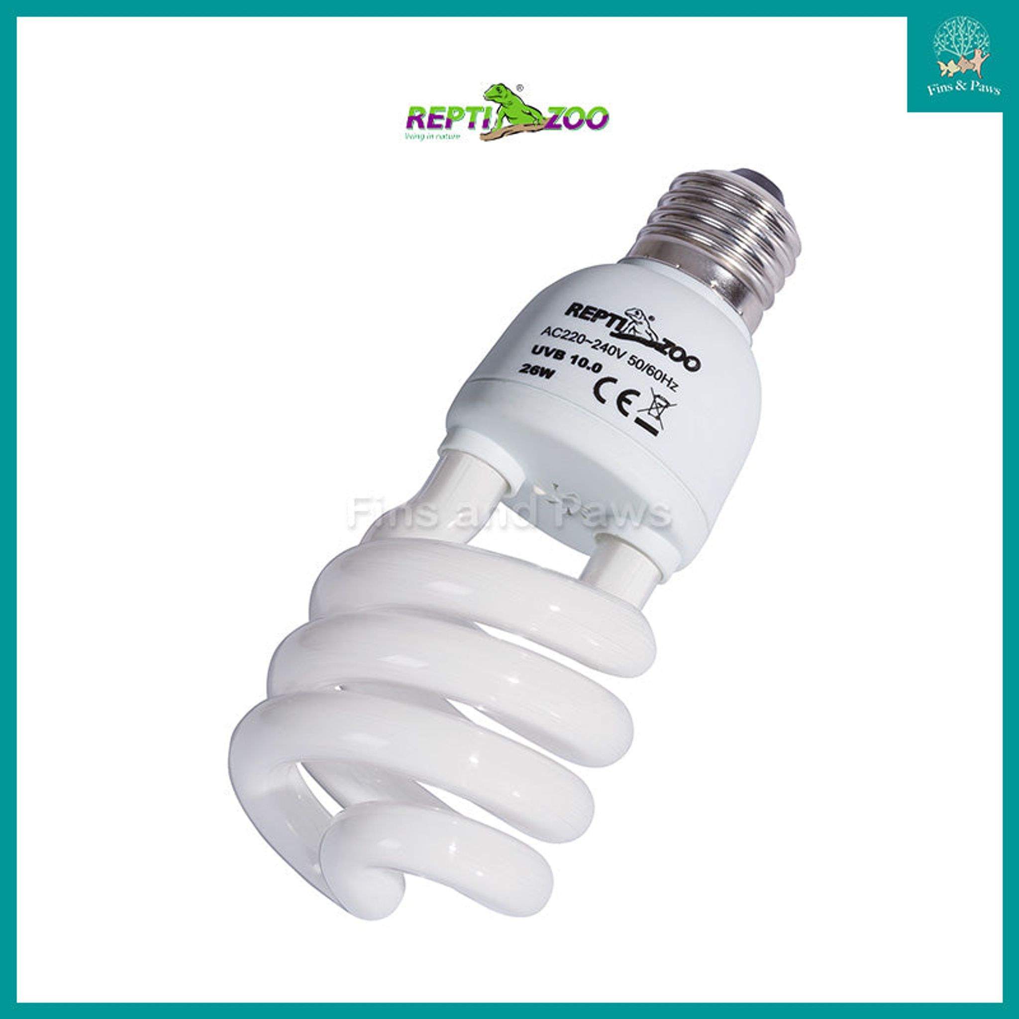 [ReptiZoo] Desert Fluorescent Reptile Lamp UVA and UVB 10.0 15w / 26w (CT1015 / CT1026)