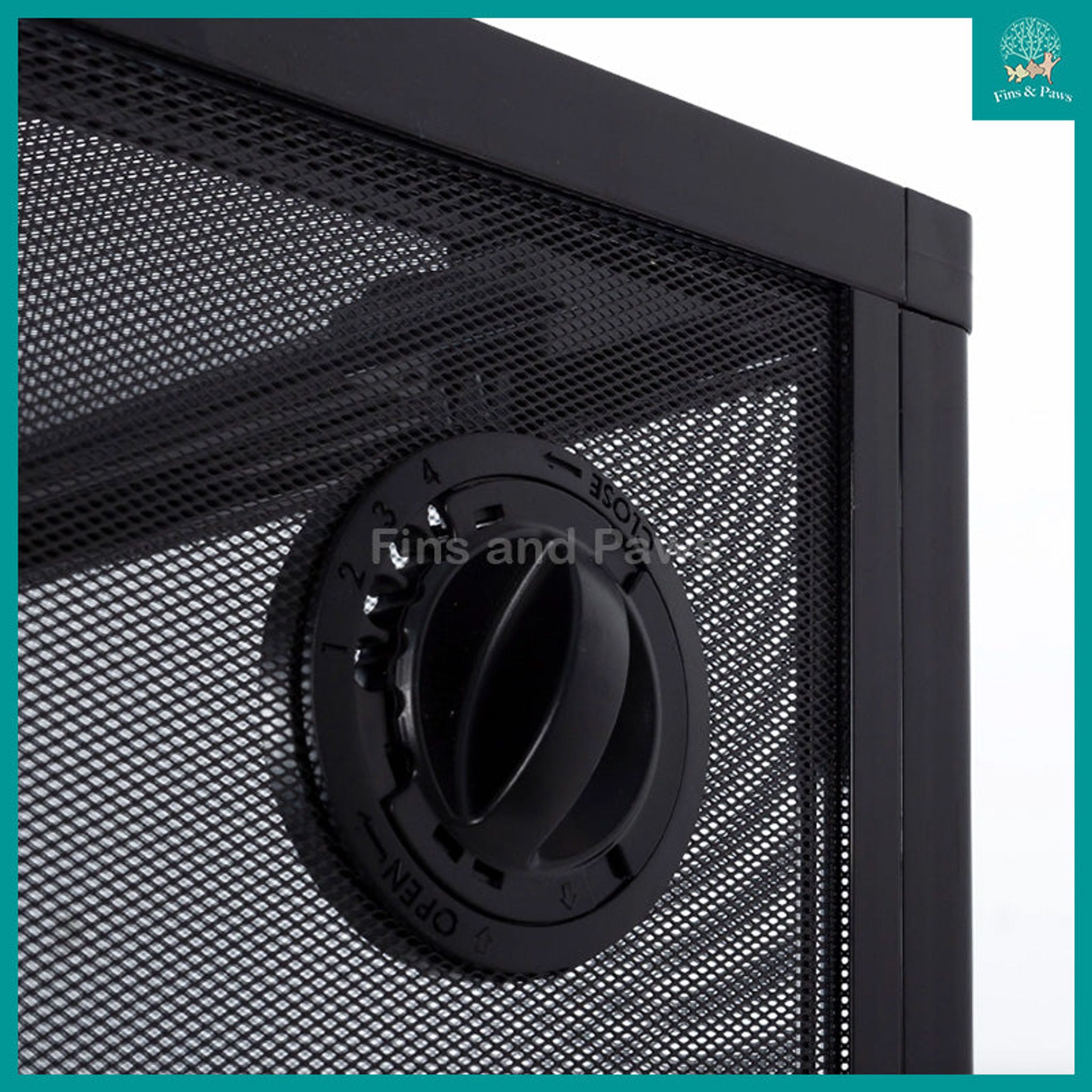 [ReptiZoo] 3-Sides Air Screen Terrarium Cage with Glass Base and Doors for Reptile, Insects and Plants (RHK135F)