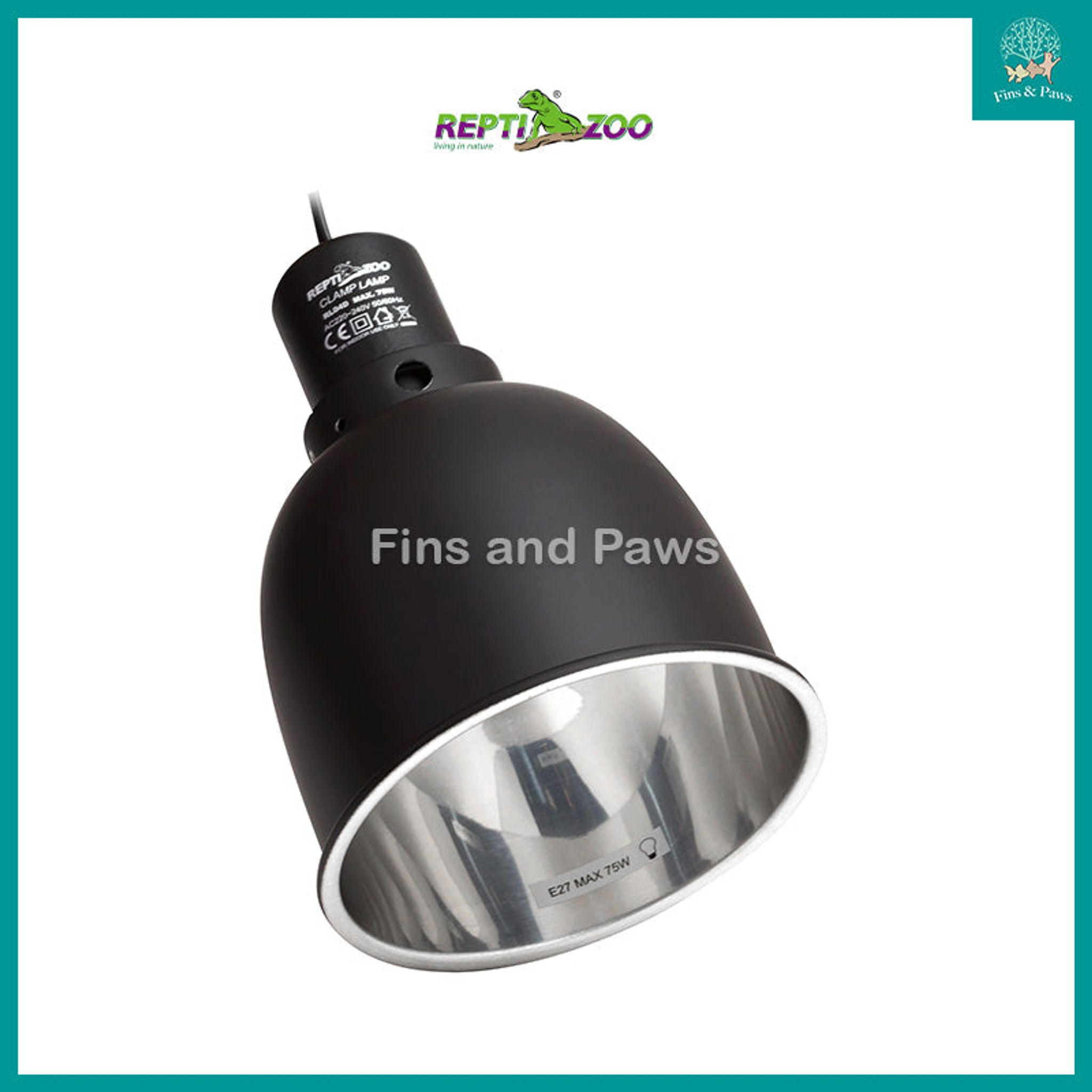 [ReptiZoo] Reflecting Dome Lamp Fixture 5.5" (Deep Version) for Turtle / Terrarium / Reptile Tank (Max 100W) RL04D