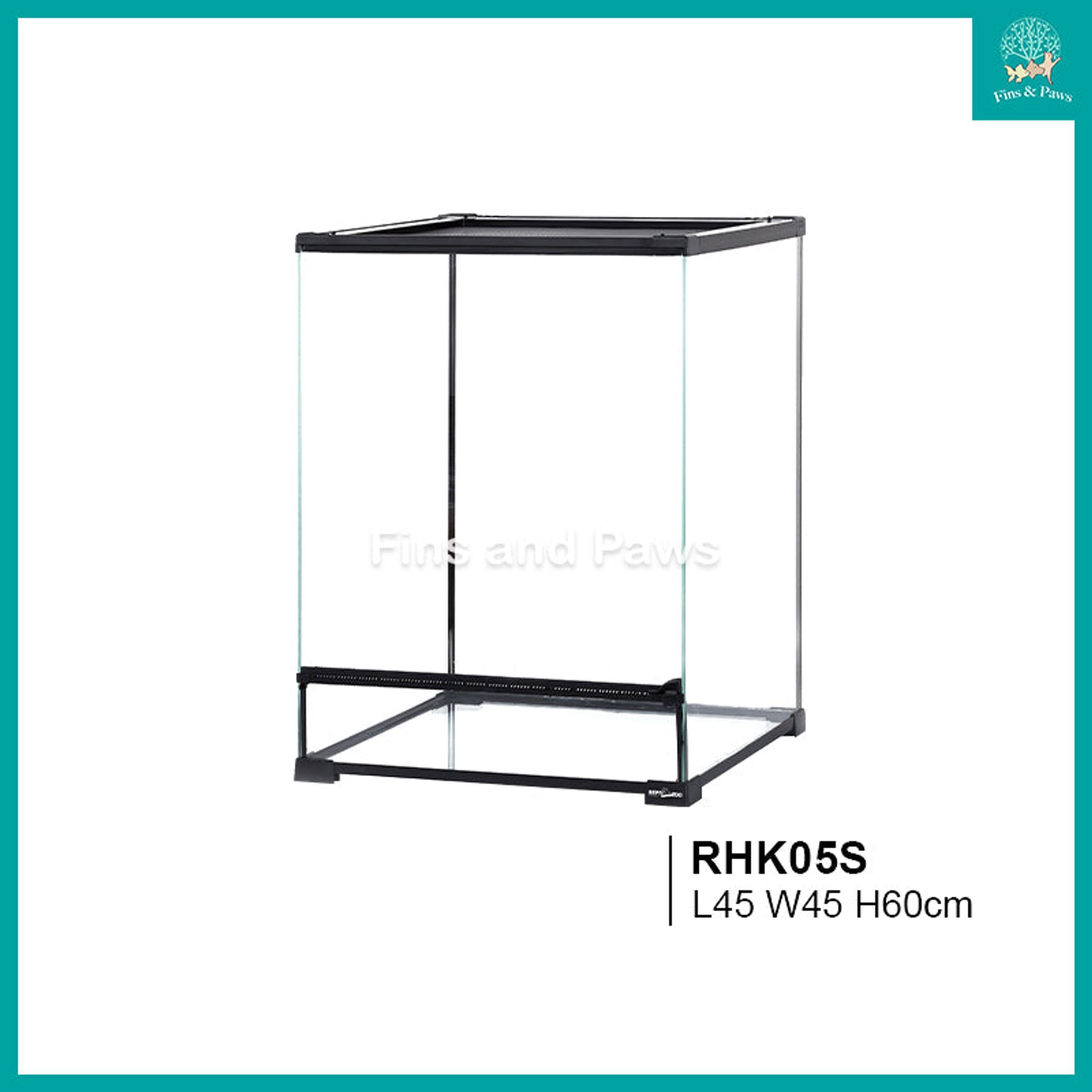 [ReptiZoo] Reptile Glass Terrarium / Paludarium Tank for Crab, Reptile, Insects and Plants (30cm / 45cm / 60cm)