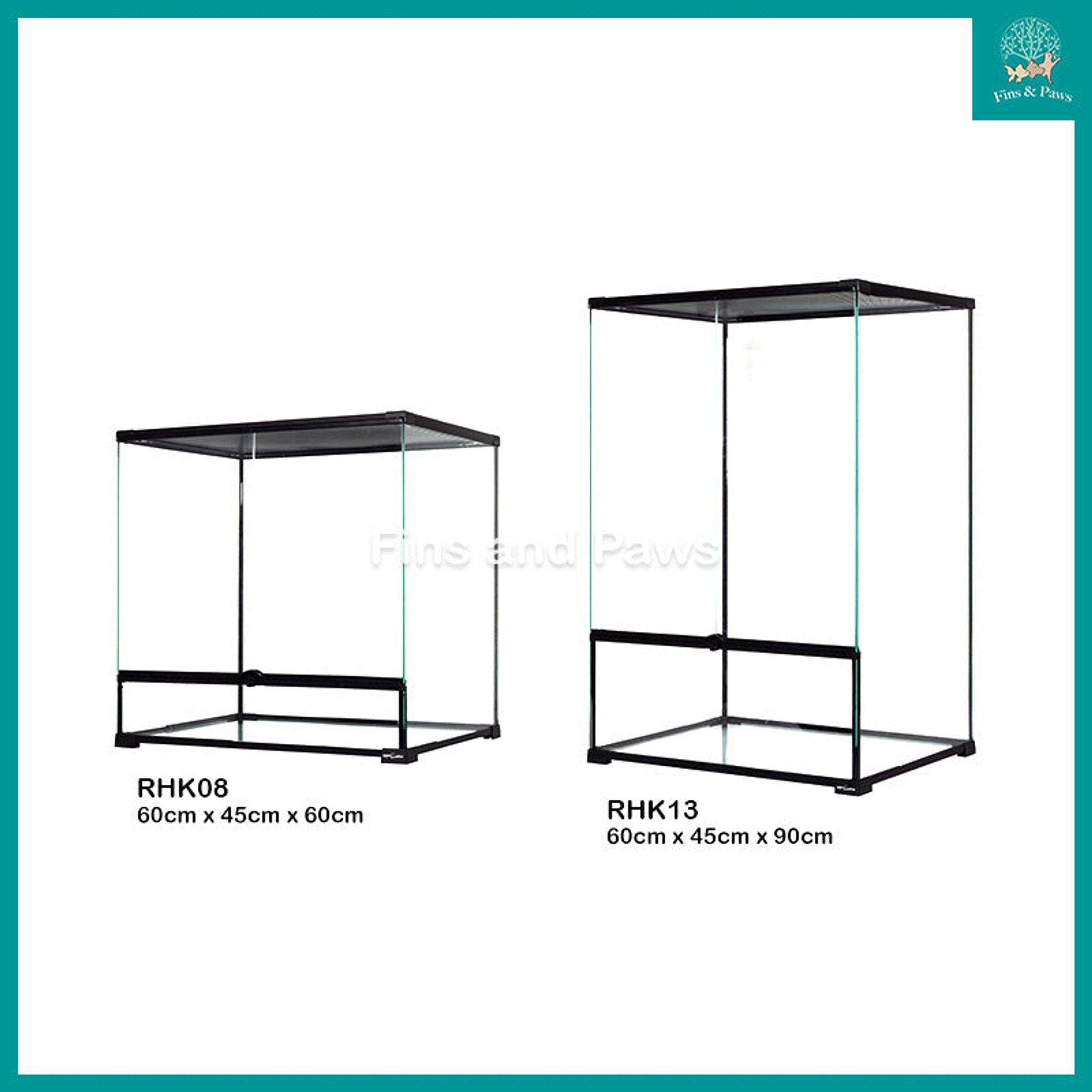 [ReptiZoo] Reptile Glass Terrarium / Paludarium Tank for Crab, Reptile, Insects and Plants (30cm / 45cm / 60cm)