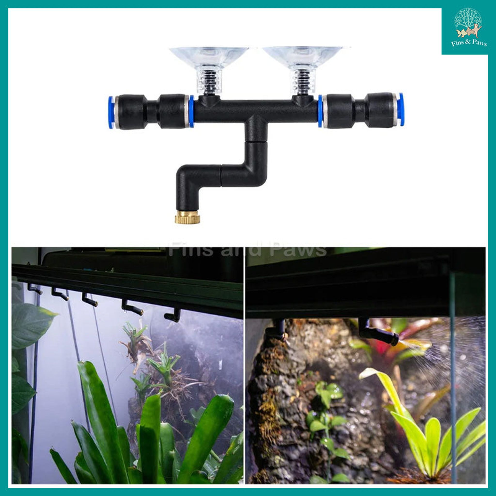 [ReptiZoo] TR03-2A Nozzle Set (4pcs/set) – Misting Nozzles for Reptile Terrariums, Vivariums & Greenhouses