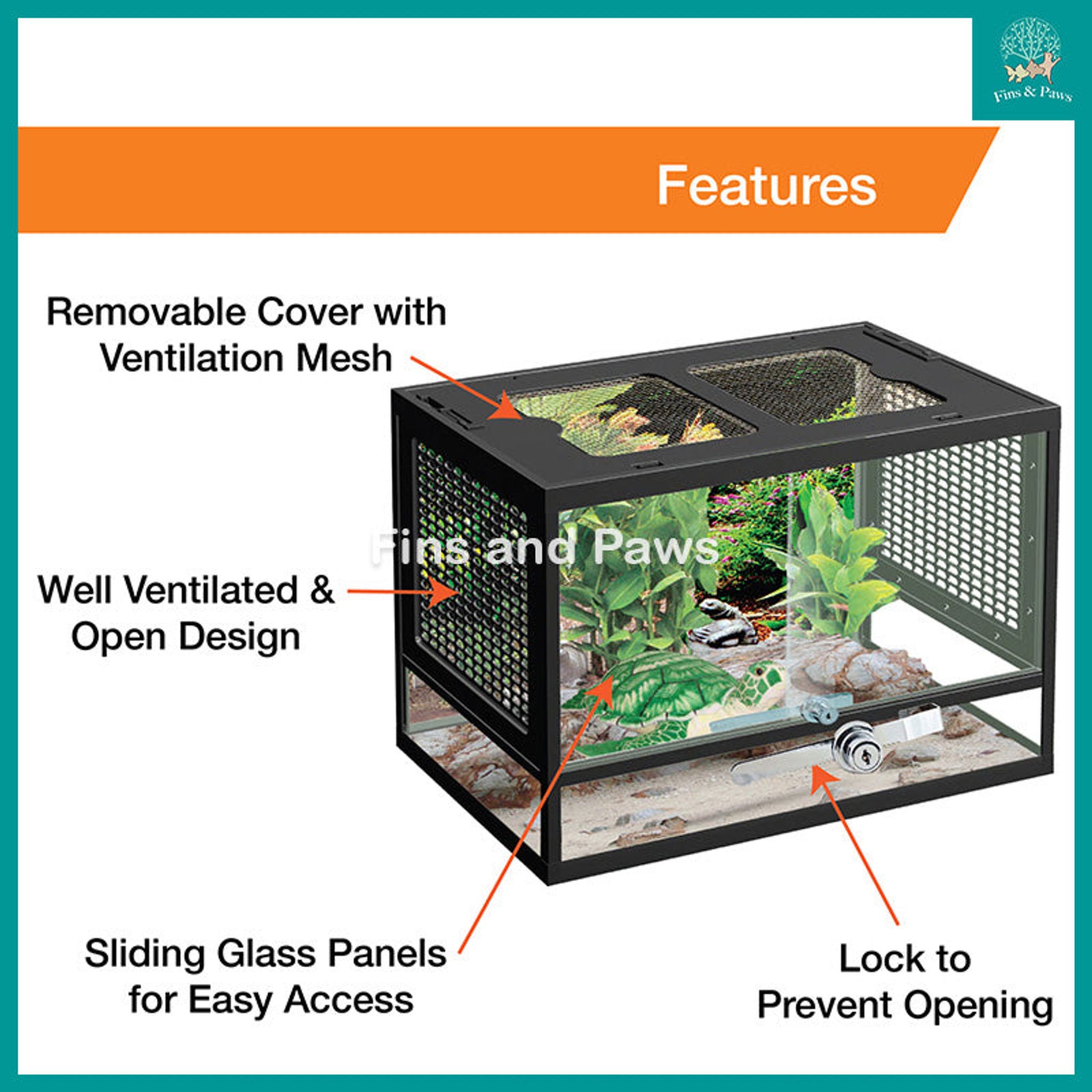 [Resun] Pet Terrarium Tanks (40 - 60cm)