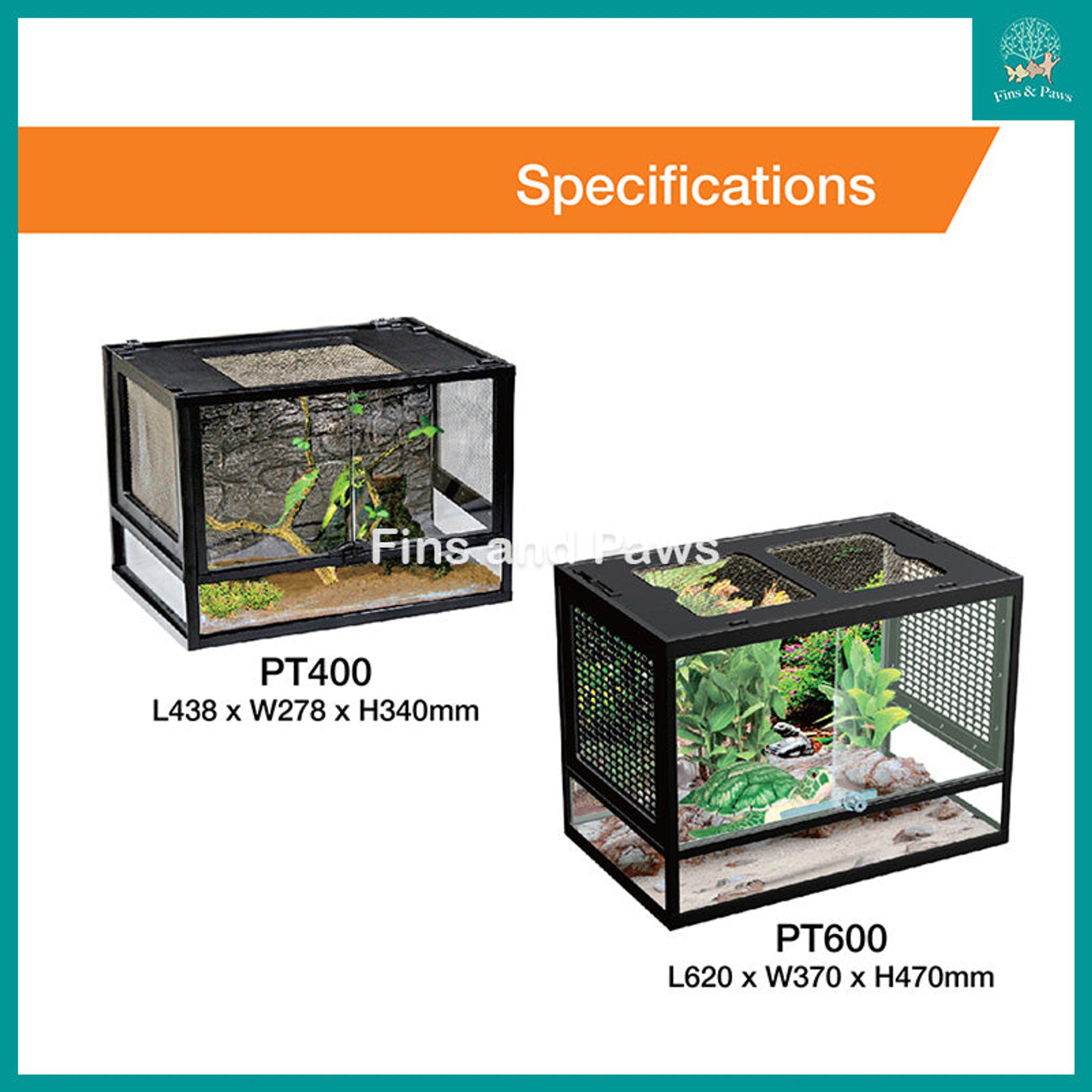 [Resun] Pet Terrarium Tanks (40 - 60cm)