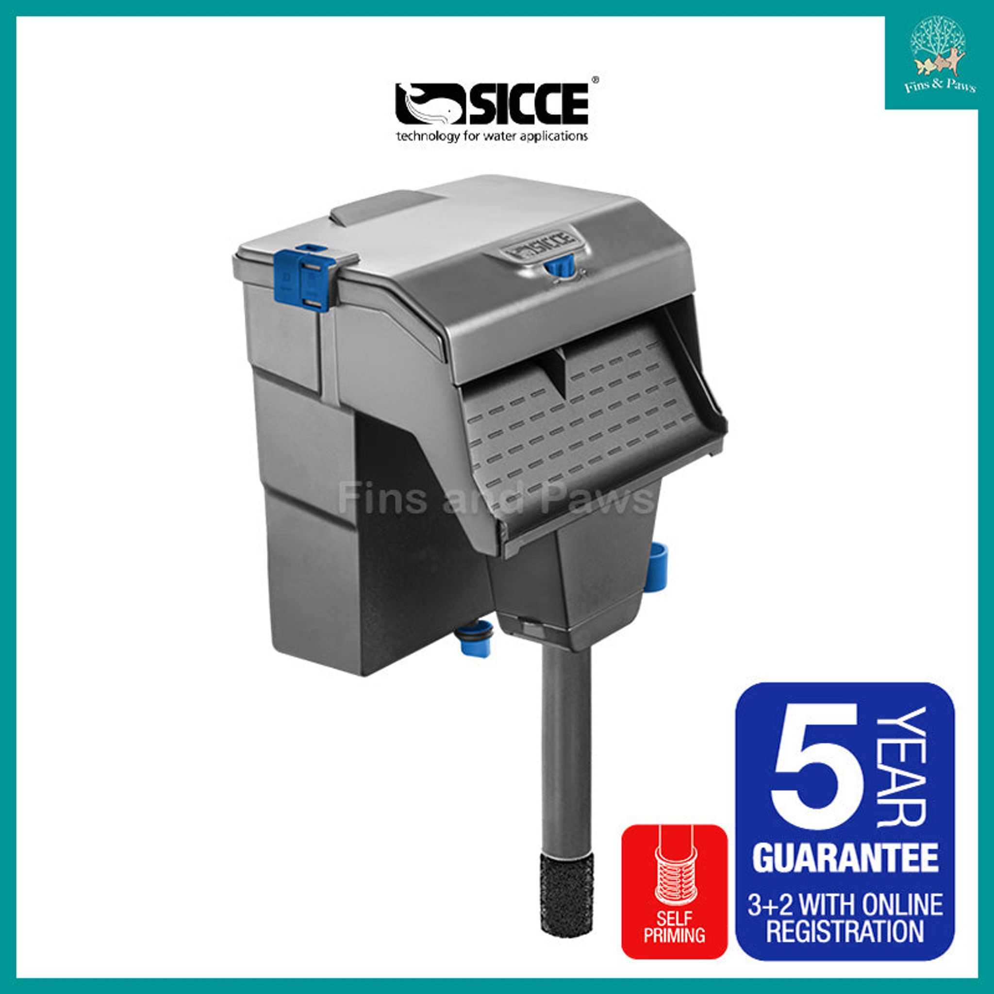 [Sicce] Aqua Filtra Hang-on Back Filter with Self Priming (10 / 20 / 40)