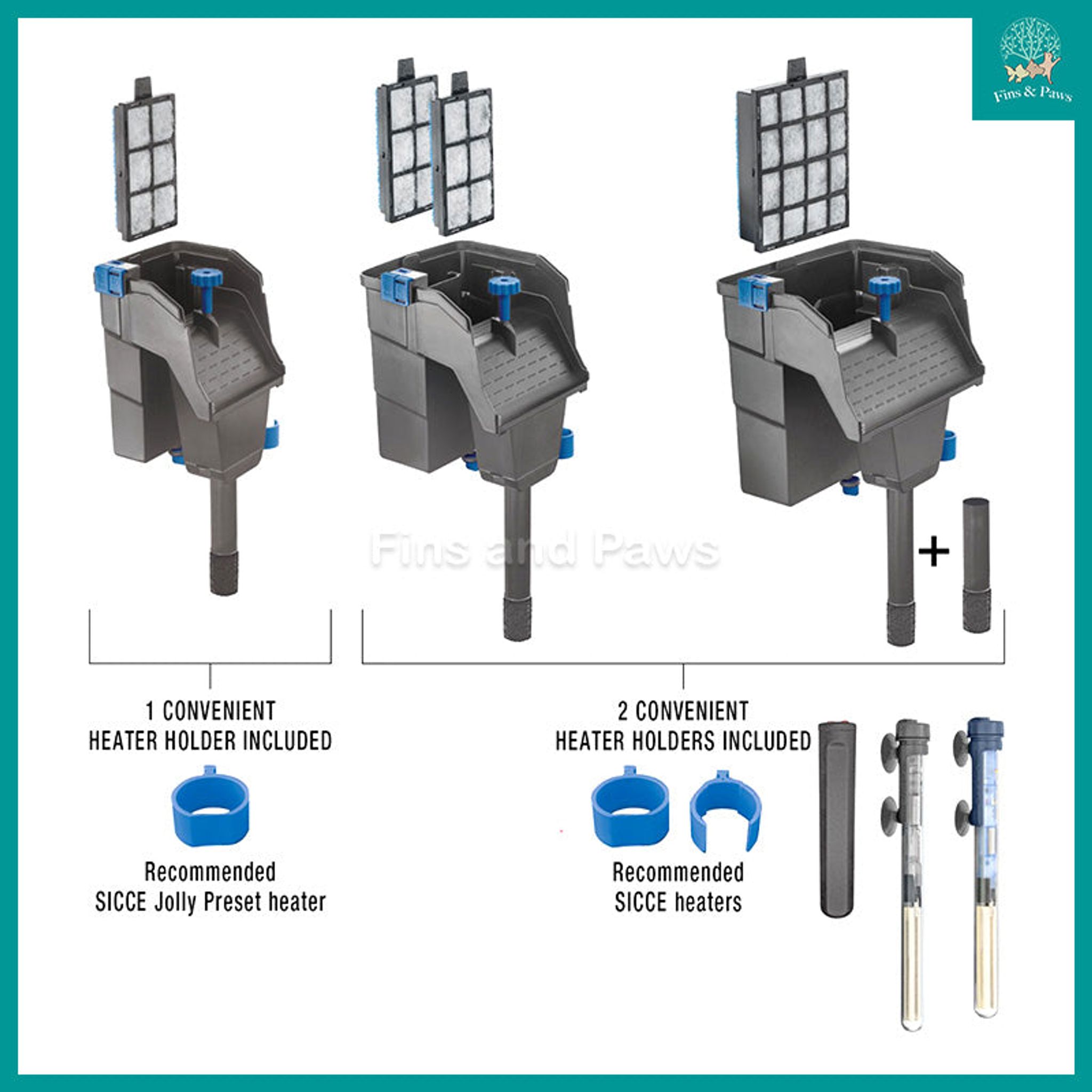 [Sicce] Aqua Filtra Hang-on Back Filter with Self Priming (10 / 20 / 40)