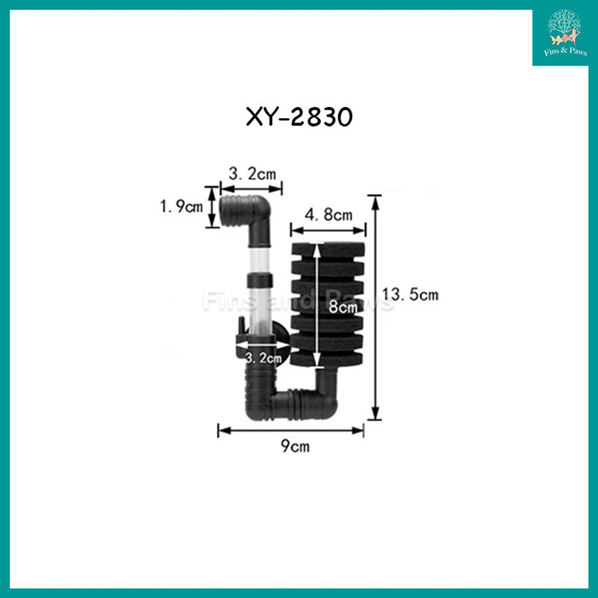 [XinYou] Aquarium Bio-Sponge Filter for Beneficial Bacteria suitable for Shrimps, Betta, Discus, Baby Fish etc